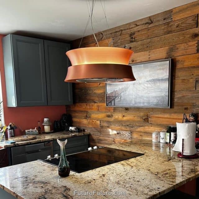 Futuro Arena 24 in. 940 CFM Stainless Steel Island Mount Range Hood With Color Options