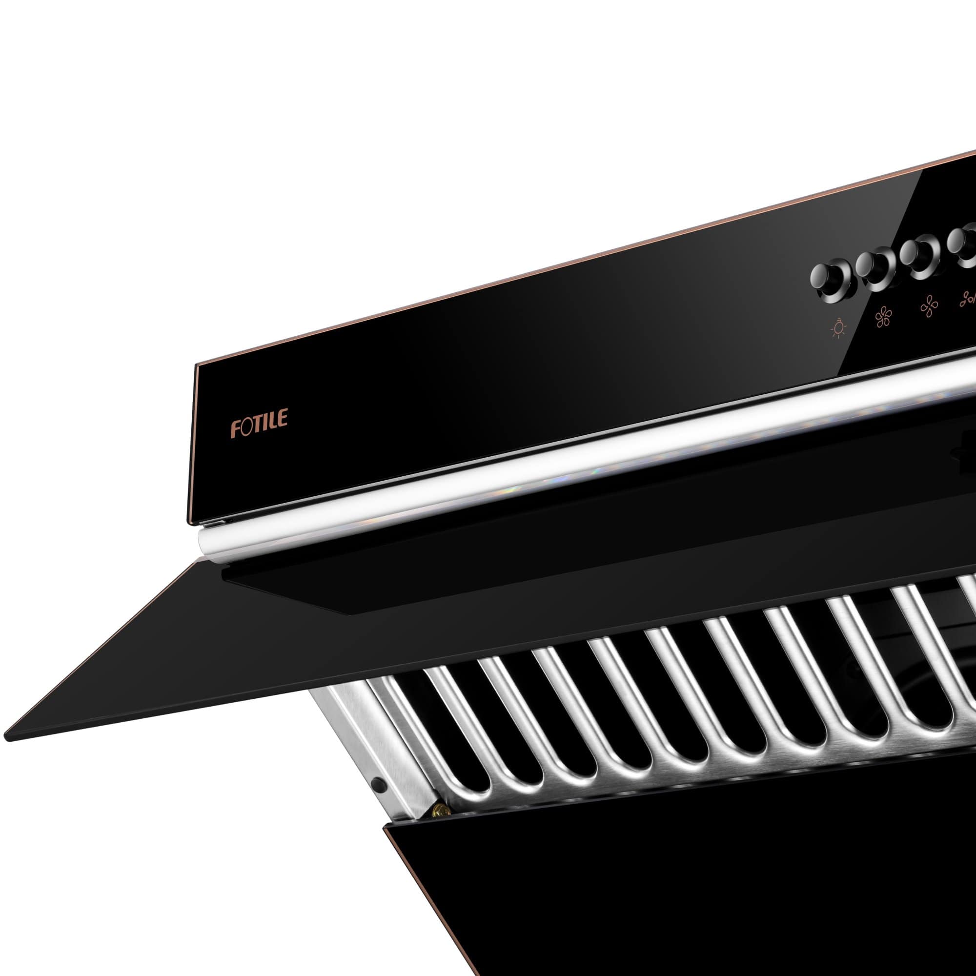 Fotile Slant Vent Series 30 in. 850 CFM Wall Mount Range Hood with Push Buttons | JQG7522