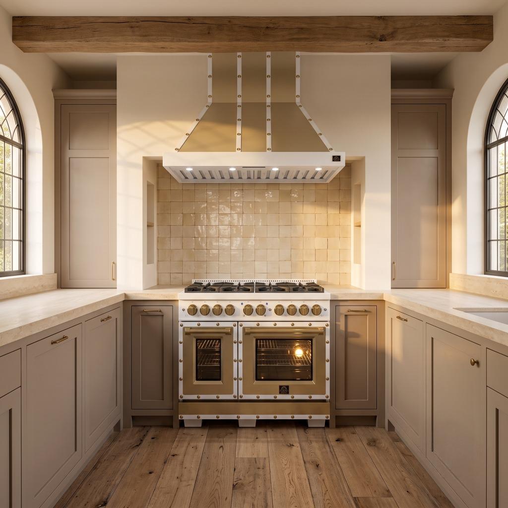 Forno Valente 48 in. 304 CFM White Wall Mount Range Hood with Remote Control | FRHWM5099-48CPWHT