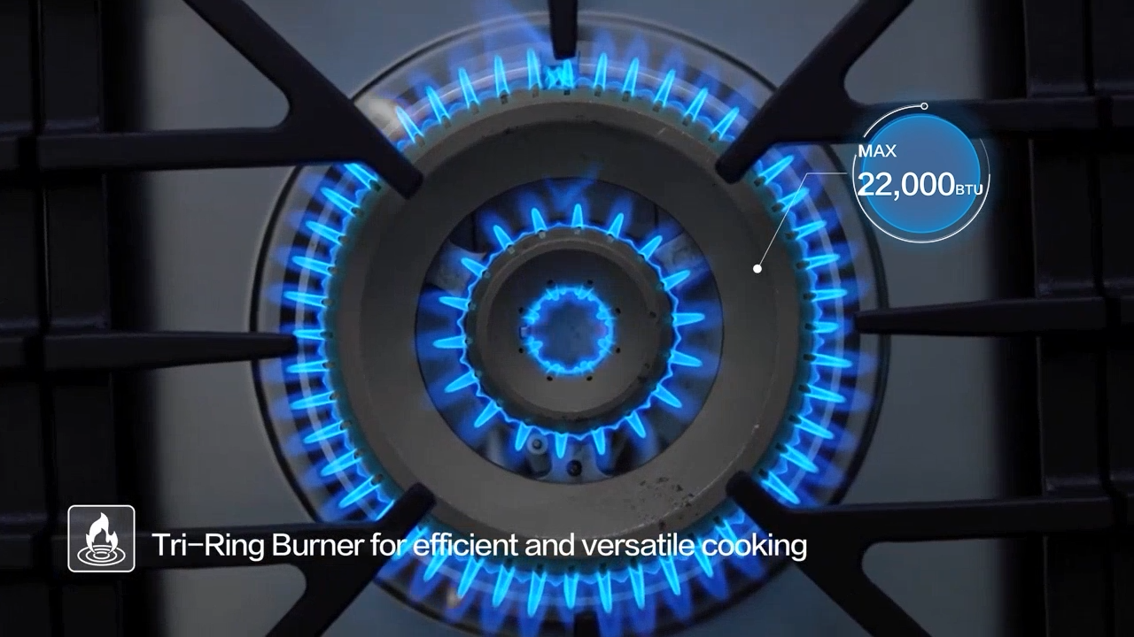 Fotile 30 in. 5-Burner Built-In Stainless Steel Gas Cooktop | GLS30501