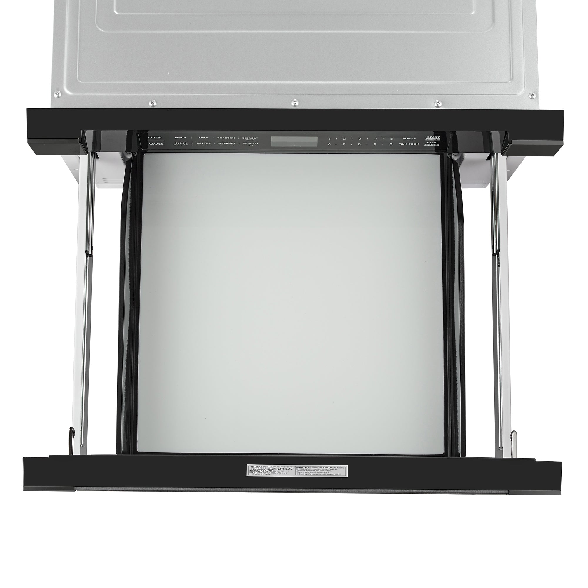 Cosmo Haven 24 in. 1.2 cu.ft Black Built-in Microwave Drawer with Automatic Door | COS-12MWDBK-NH