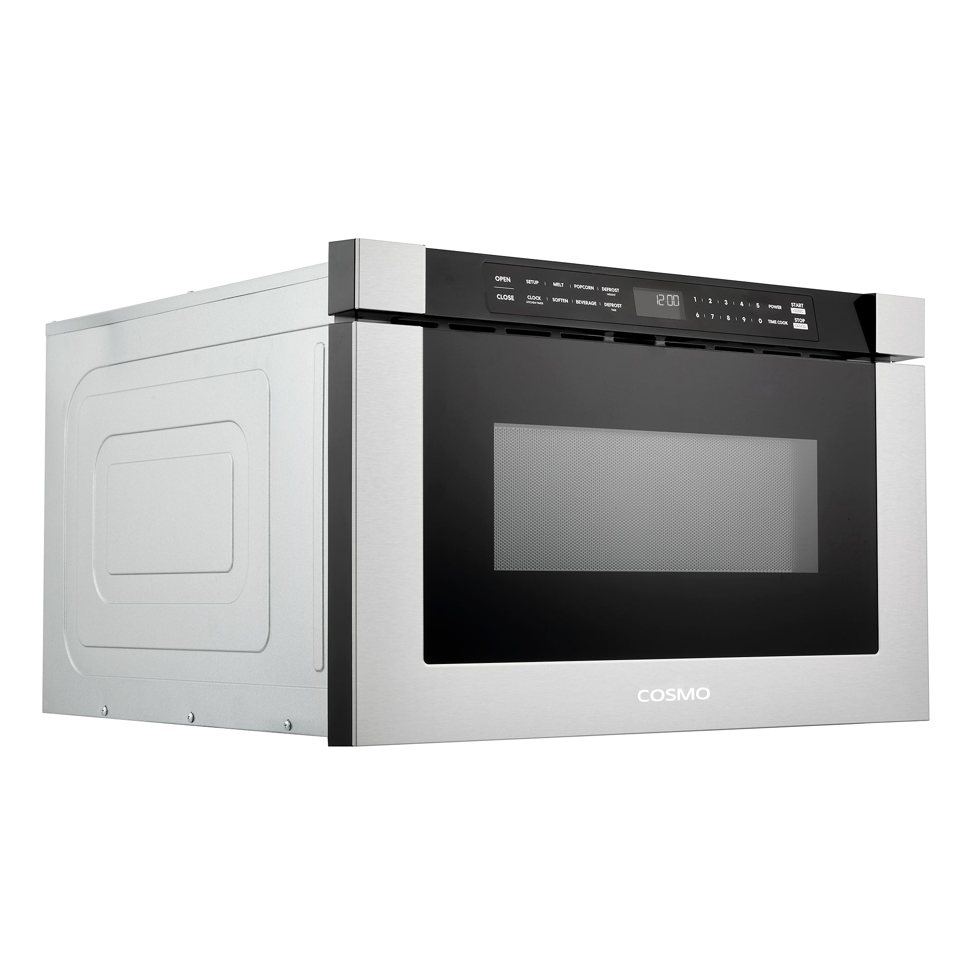 Cosmo Haven 24 in. 1.2 cu.ft Stainless Steel Built-in Microwave Drawer with Automatic Door | COS-12MWDSS-NH