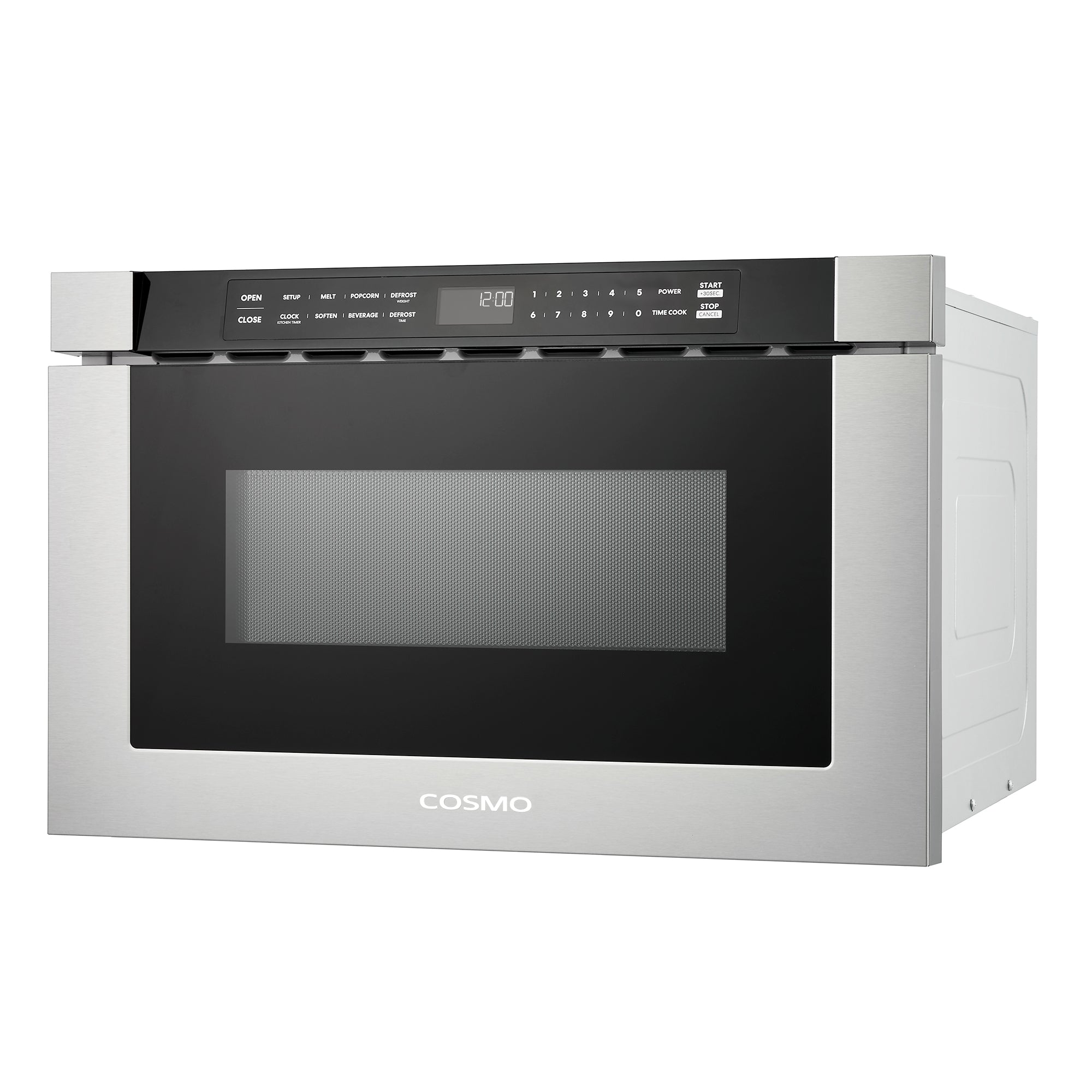 Cosmo Haven 24 in. 1.2 cu.ft Stainless Steel Built-in Microwave Drawer with Automatic Door | COS-12MWDSS-NH