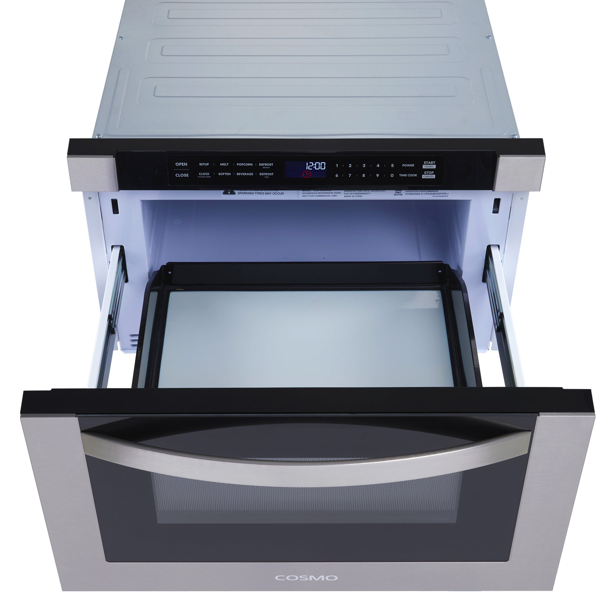 Cosmo Package - 30 in. Electric Range, Dishwasher, Refrigerator, Wine Cooler and Microwave | COS-5PKG-266