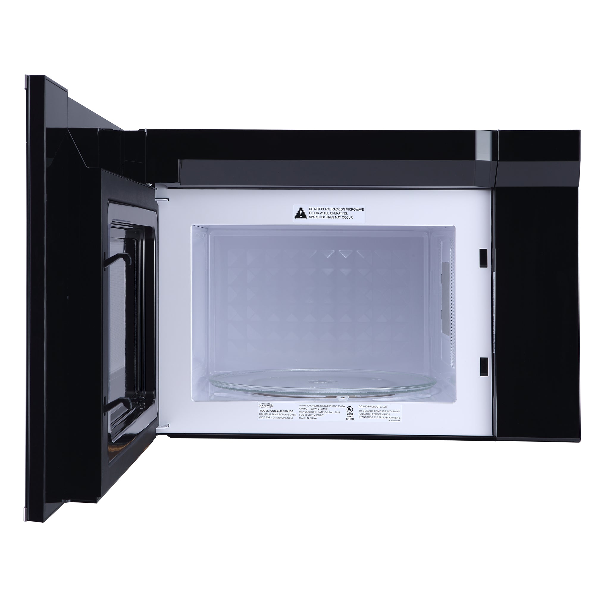 Cosmo Stellar 24 in. 1.34 cu. ft. Stainless Steel Over the Range Microwave | COS-2413ORM1SS