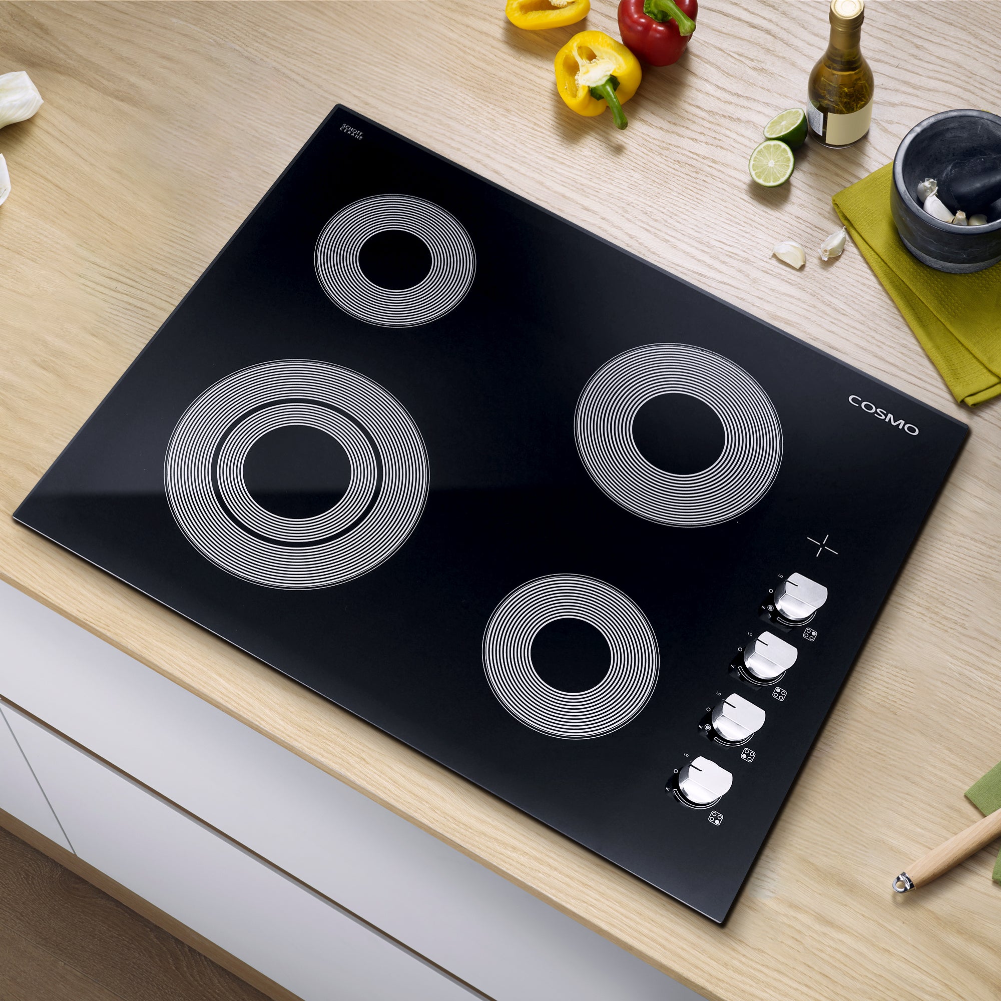 Cosmo 24 in. 4-Burner Ceramic Glass Electric Cooktop | COS-244ECC