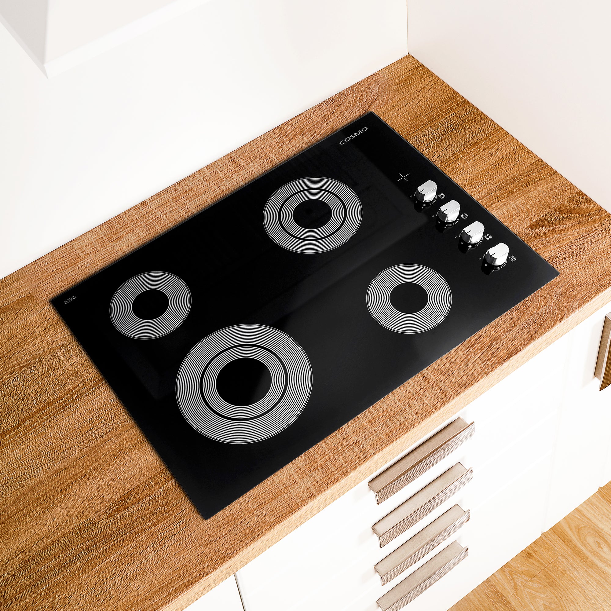 Cosmo 30 in. 4-Burner Ceramic Glass Electric Cooktop | COS-304ECC
