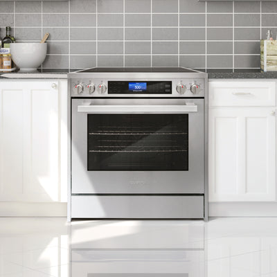 Cosmo Vista 30 in. 5 cu. ft. 5-Burner Stainless Steel Electric Range with Self-Clean | COS-305AERC