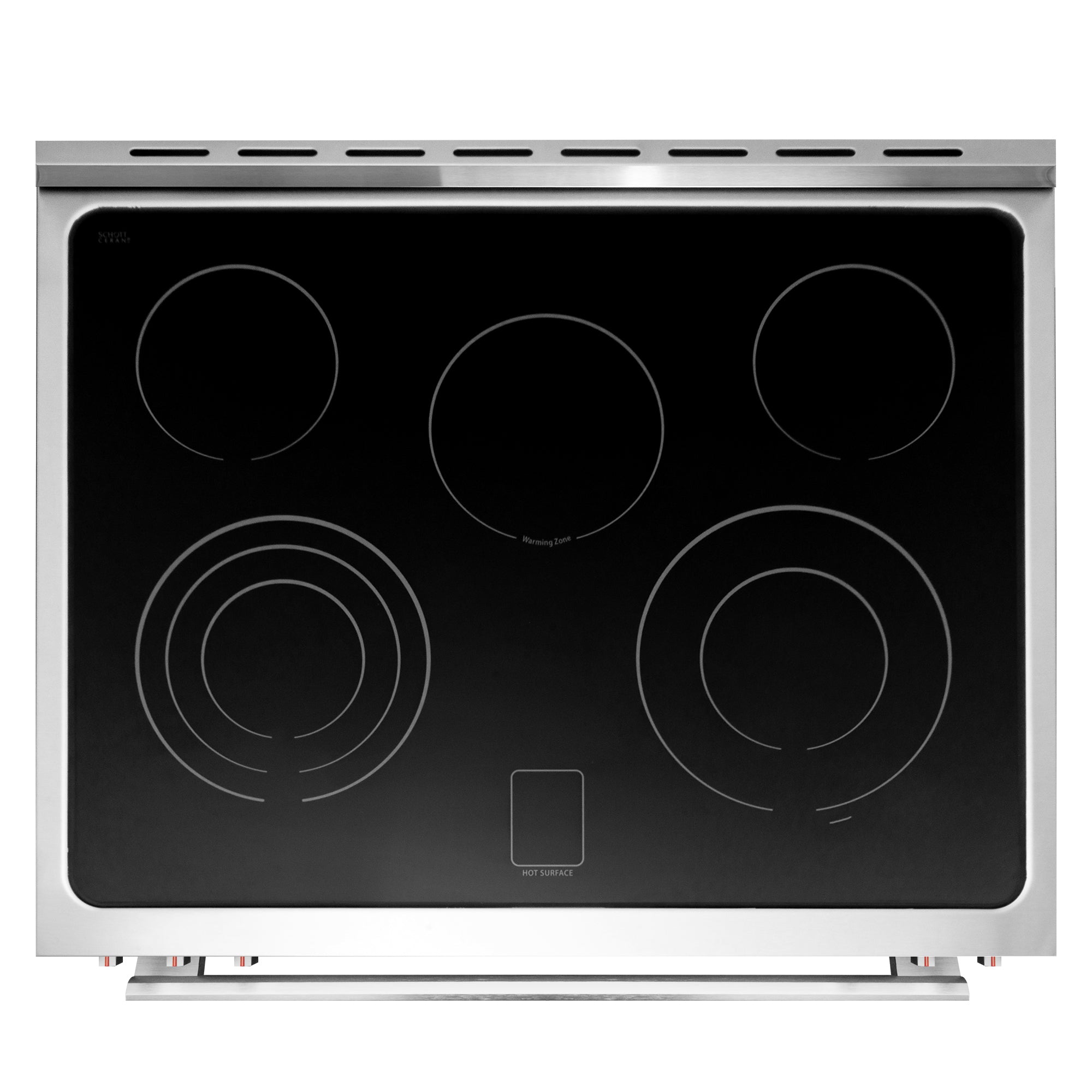 Cosmo Vista 30 in. 5 cu. ft. 5-Burner Stainless Steel Electric Range with Self-Clean | COS-305AERC