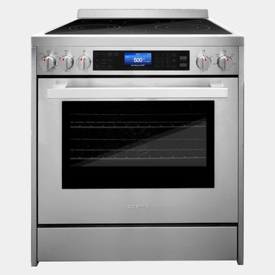 Cosmo Vista 30 in. 5 cu. ft. 5-Burner Stainless Steel Electric Range with Self-Clean | COS-305AERC