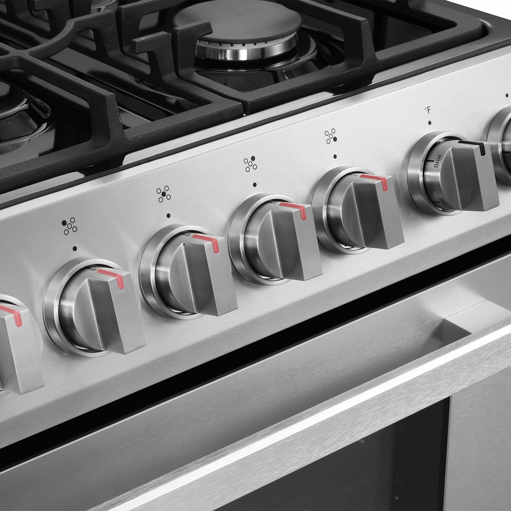 Cosmo Nebula 30 in. 5.0 cu. ft. 5-Burner Stainless Steel Gas Range with Storage Drawer | COS-305AGC