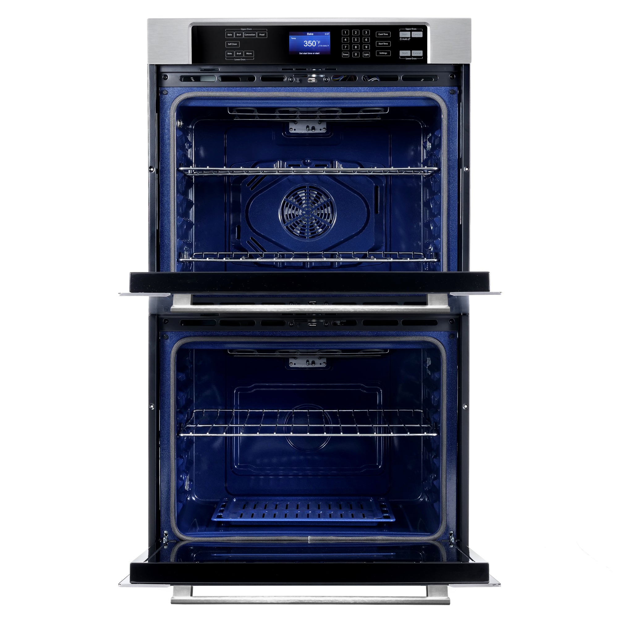 Cosmo Haven 30 in. 10 cu.ft. Stainless Steel Electric Double Wall Oven with Self-Clean | COS-30EDWC