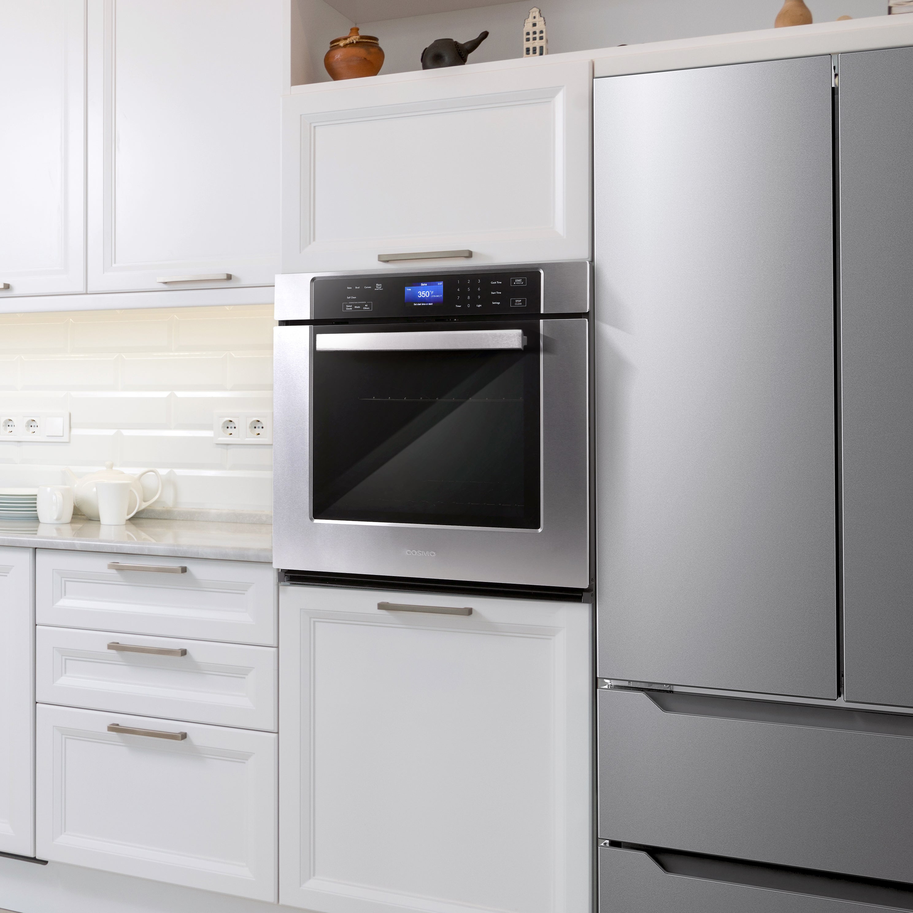 Cosmo Haven 30 in. 5 cu.ft. Stainless Steel Electric Wall Oven with Self-Clean | COS-30ESWC