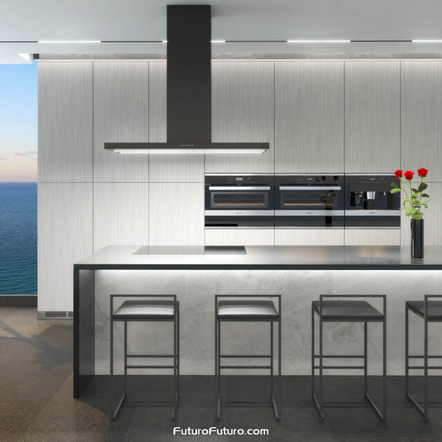 Futuro Viale 48 in. 940 CFM Island Mount Range Hood With Color Options