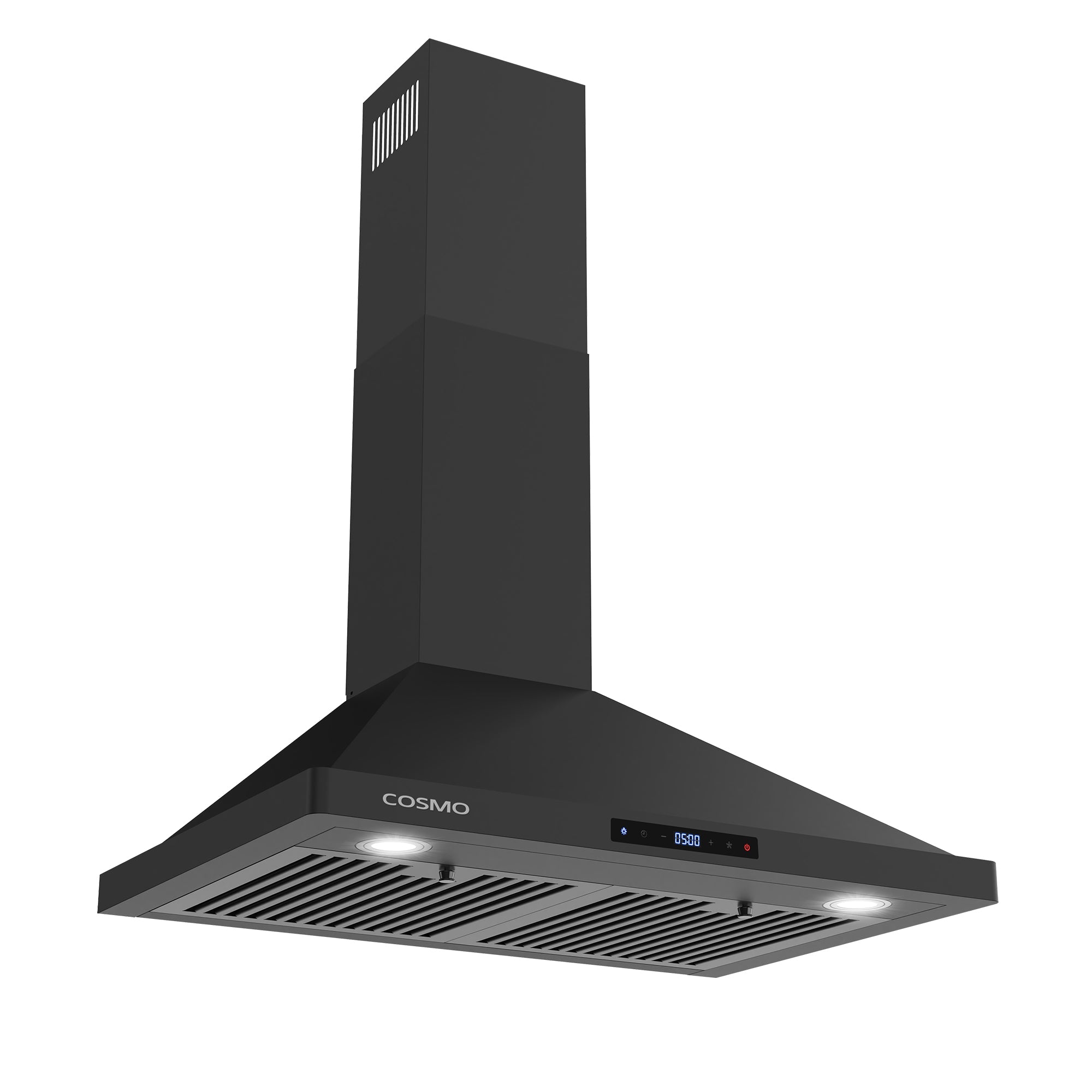 Cosmo Vista 30 in. 380 CFM Black Wall Mount Range Hood, Touch Controls | COS-63175S-BK