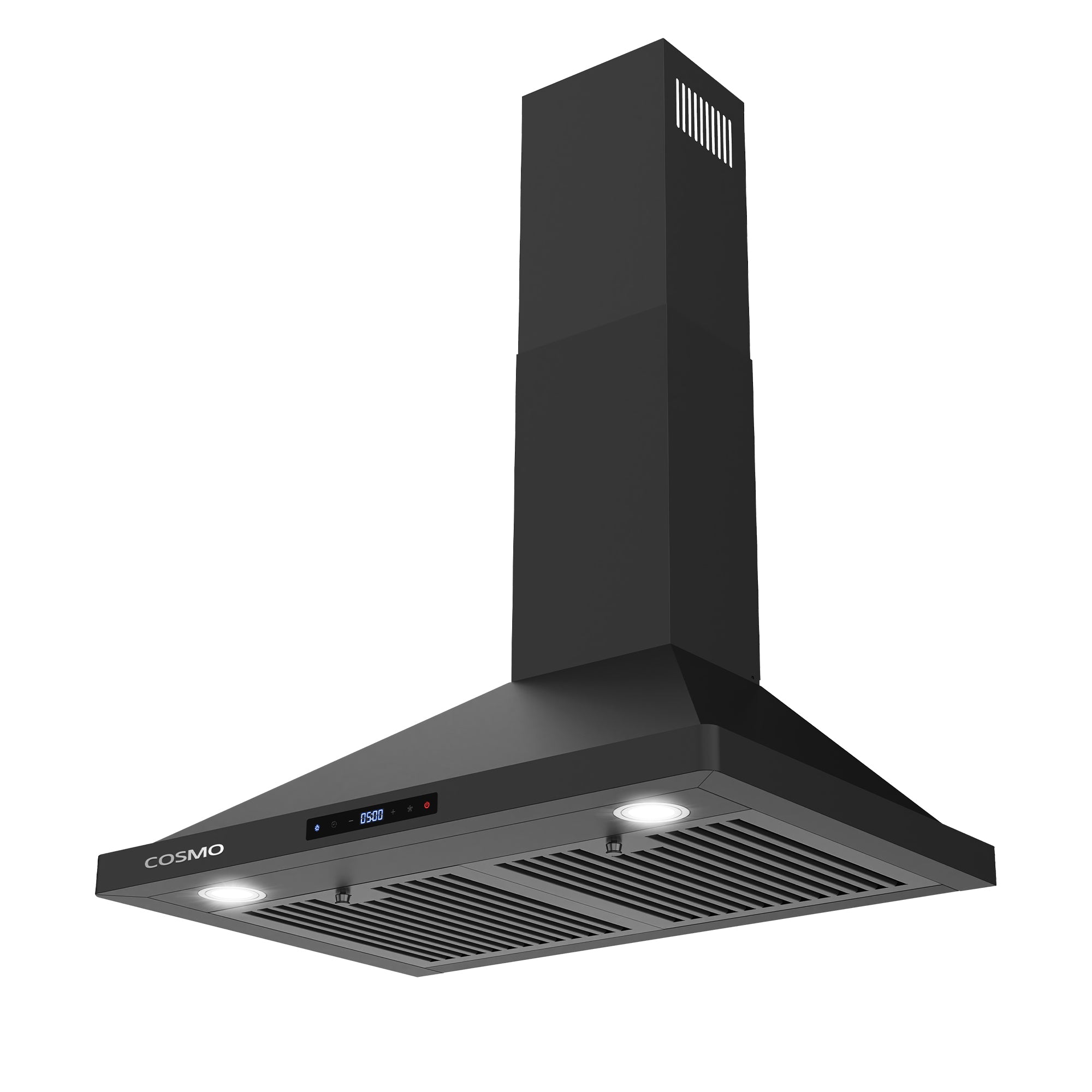 Cosmo Vista 30 in. 380 CFM Black Wall Mount Range Hood, Touch Controls | COS-63175S-BK