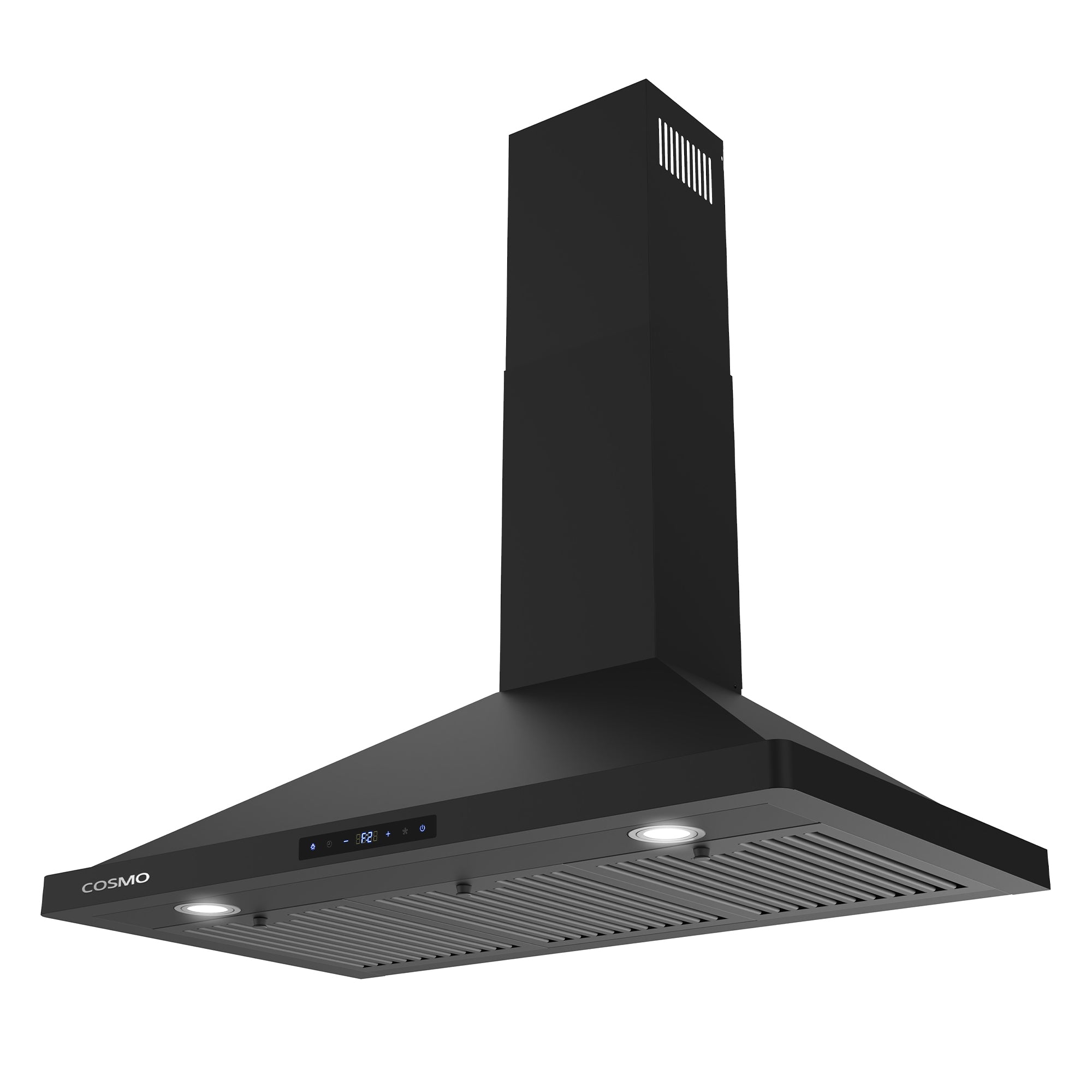 Cosmo Haven 36 in. 380 CFM Black Wall Mount Range Hood, Touch Controls | COS-63190S-BK