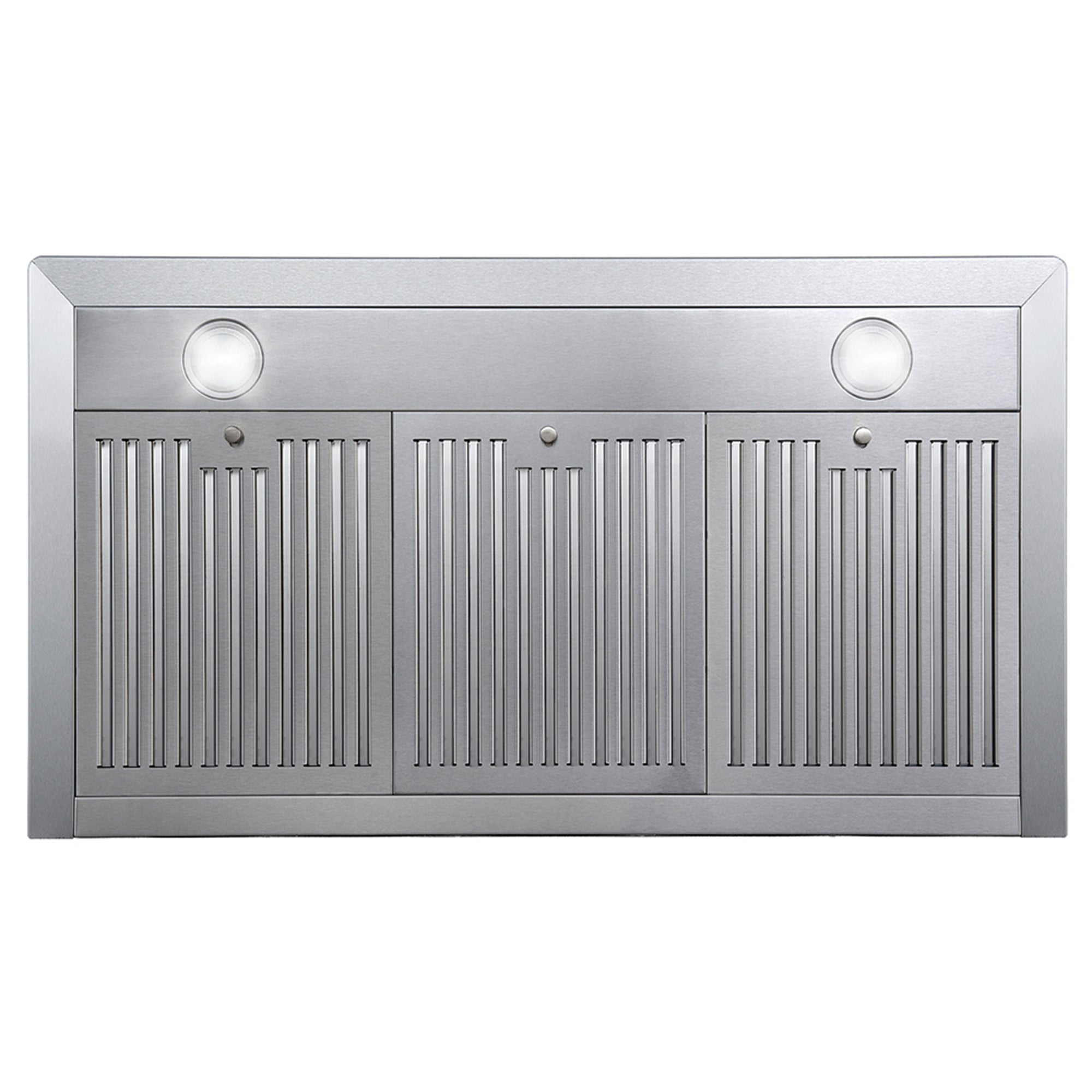 Cosmo Vista 36 in. 380 CFM Ductless Stainless Steel Wall Mount Range Hood, Button Controls | COS-63190S-DL