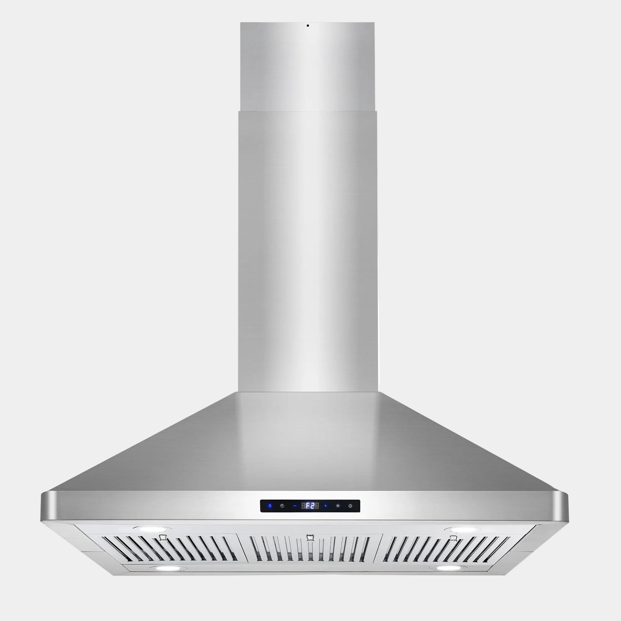 Cosmo Lumin 36 in. 380 CFM Ductless Stainless Steel Island Mount Range Hood, Touch Controls | COS-63ISS90-DL