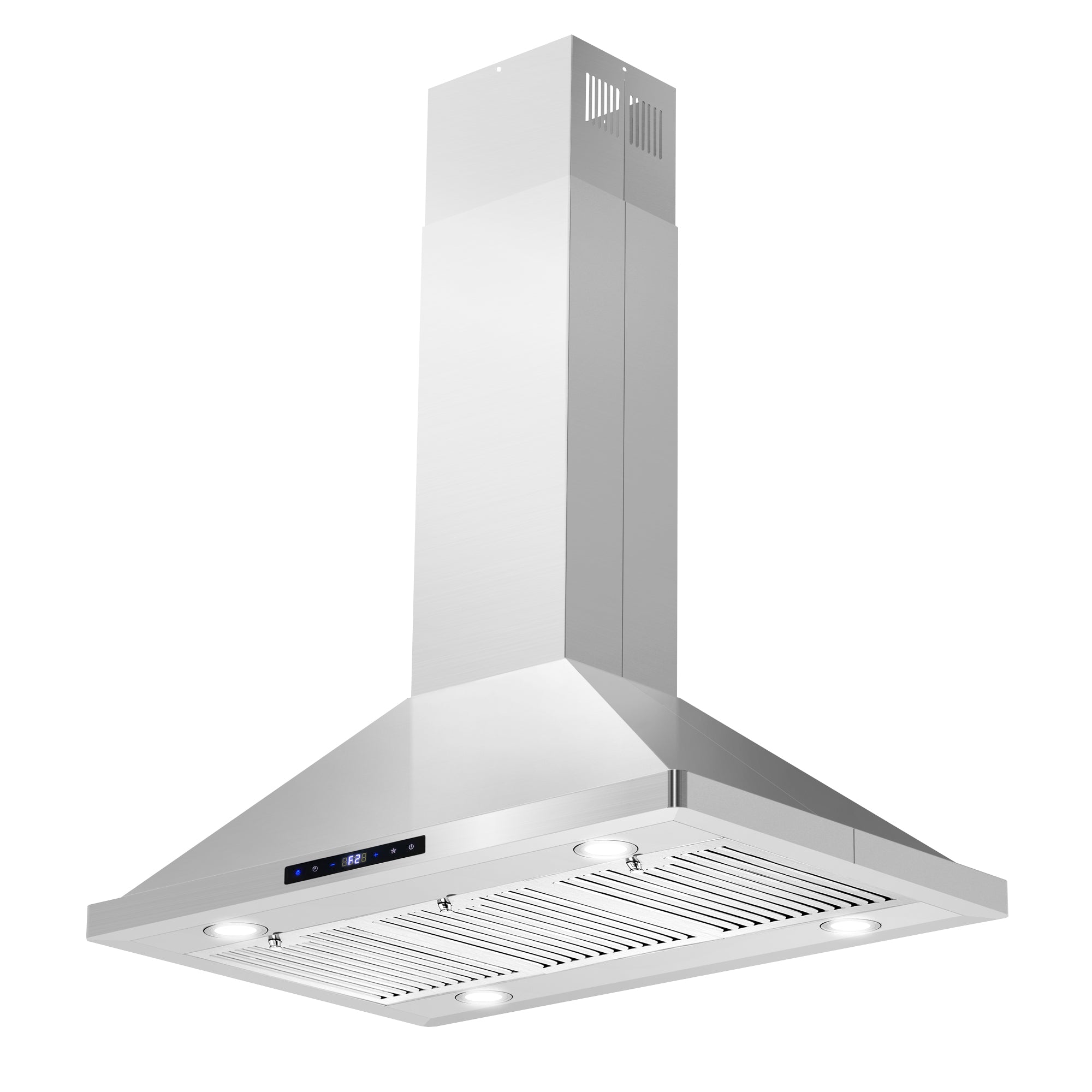 Cosmo Lumin 36 in. 380 CFM Stainless Steel Island Mount Range Hood, Touch Controls | COS-63ISS90