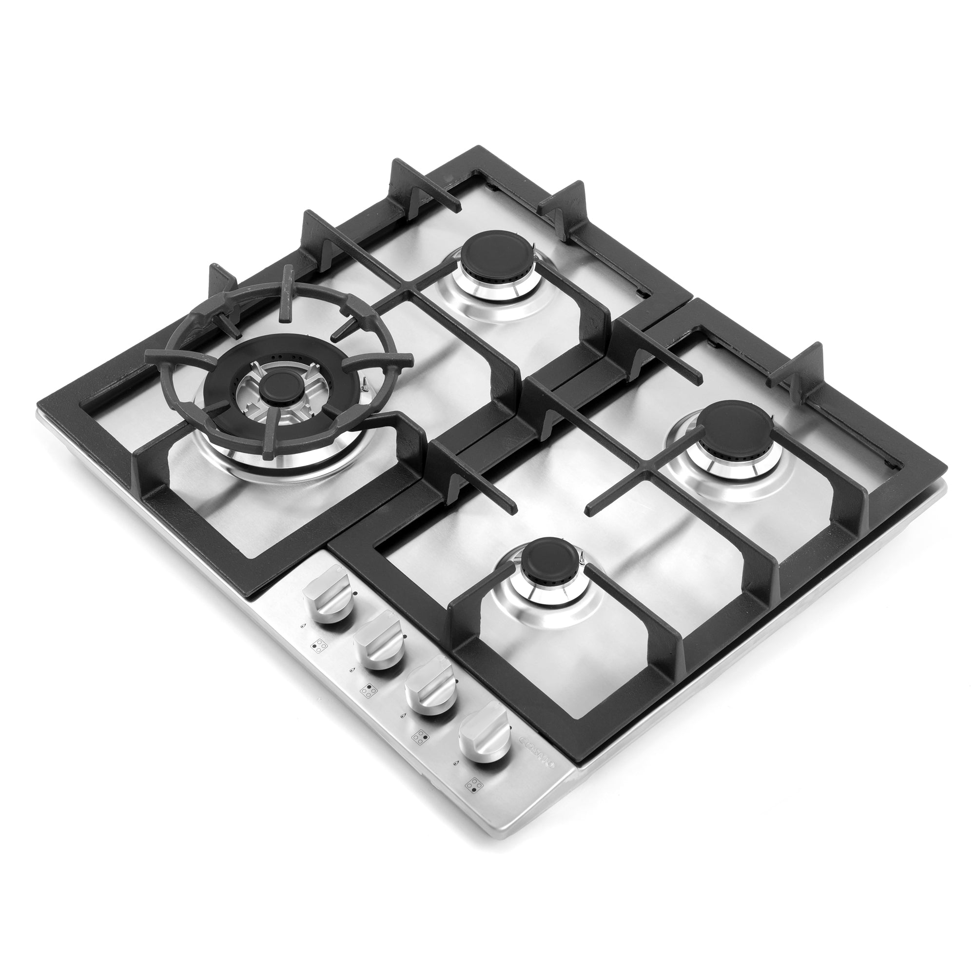 Cosmo 24 in. Stainless Steel Gas Cooktop with 4 Burners | COS-640STX-E