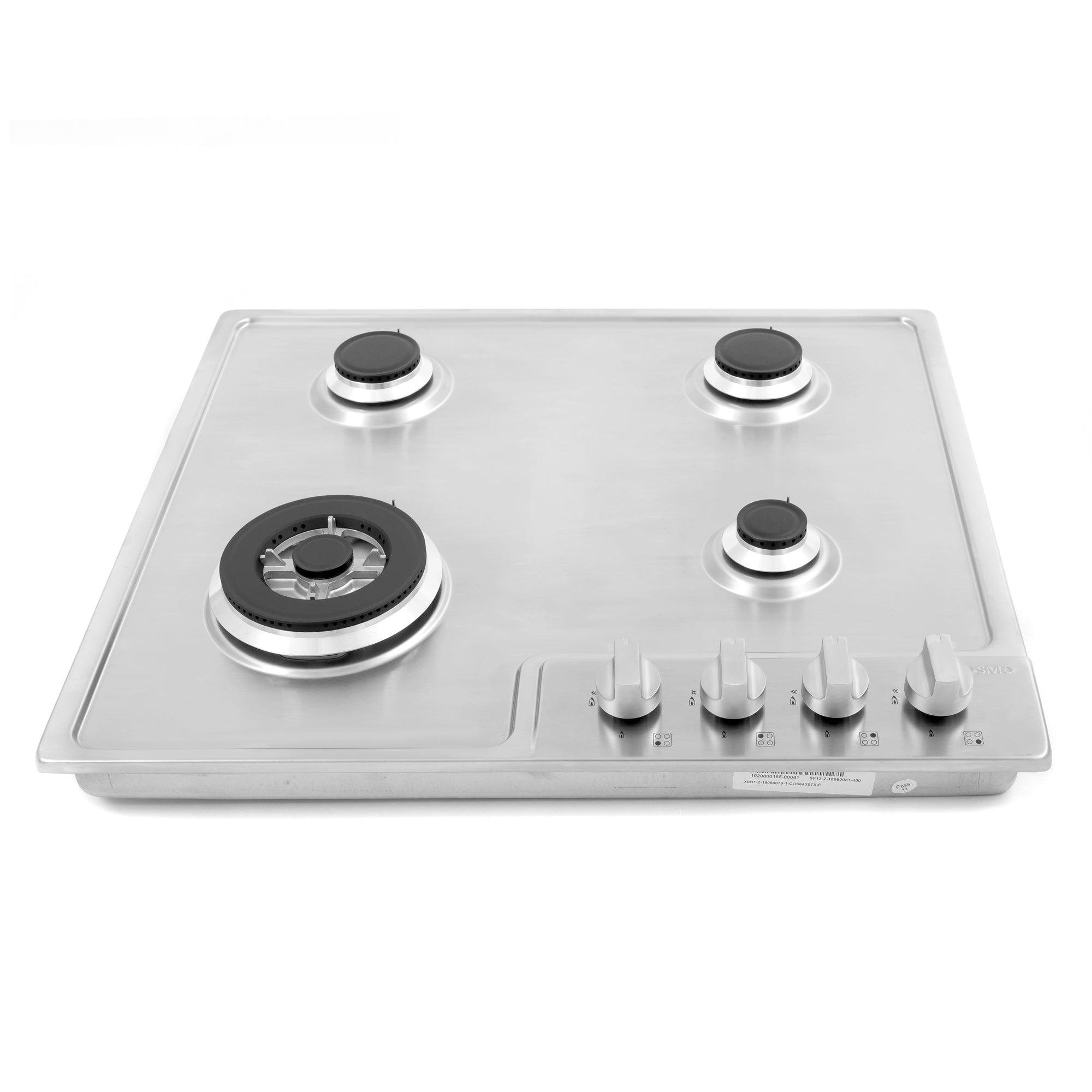 Cosmo 24 in. Stainless Steel Gas Cooktop with 4 Burners | COS-640STX-E