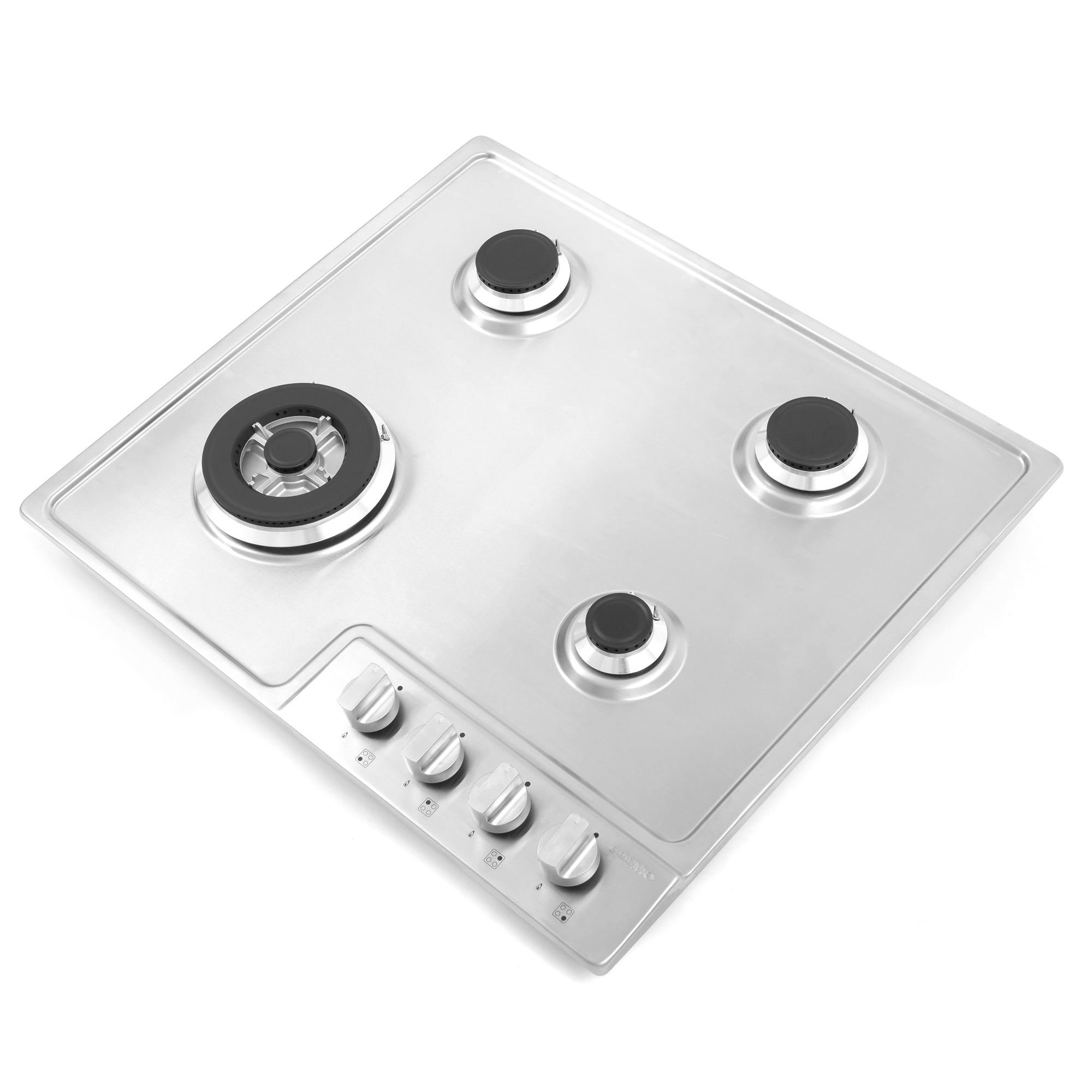 Cosmo 24 in. Stainless Steel Gas Cooktop with 4 Burners | COS-640STX-E