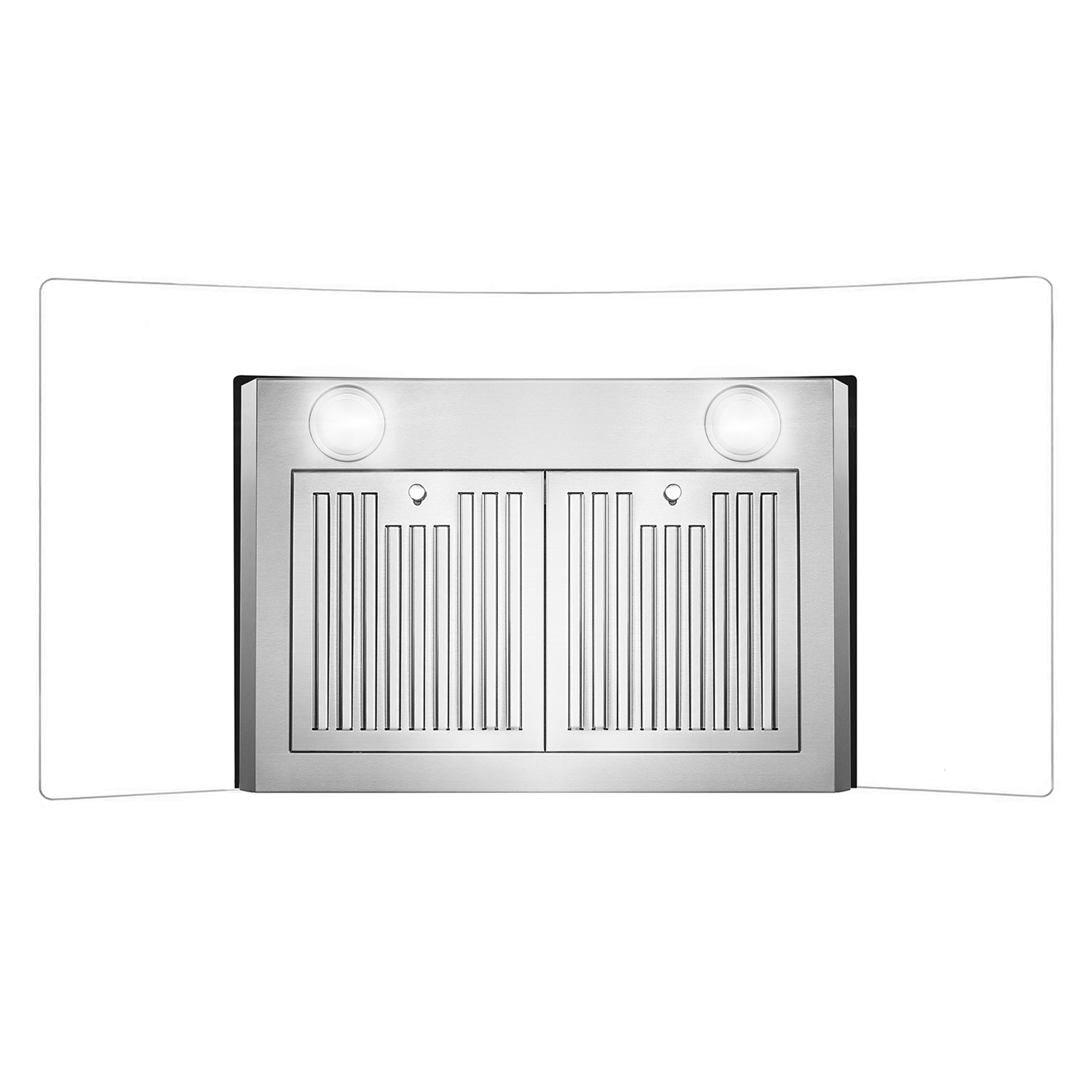 Cosmo Vista 36 in. 380 CFM Ductless Stainless Steel Wall Mount Range Hood, Button Controls | COS-668A900-DL