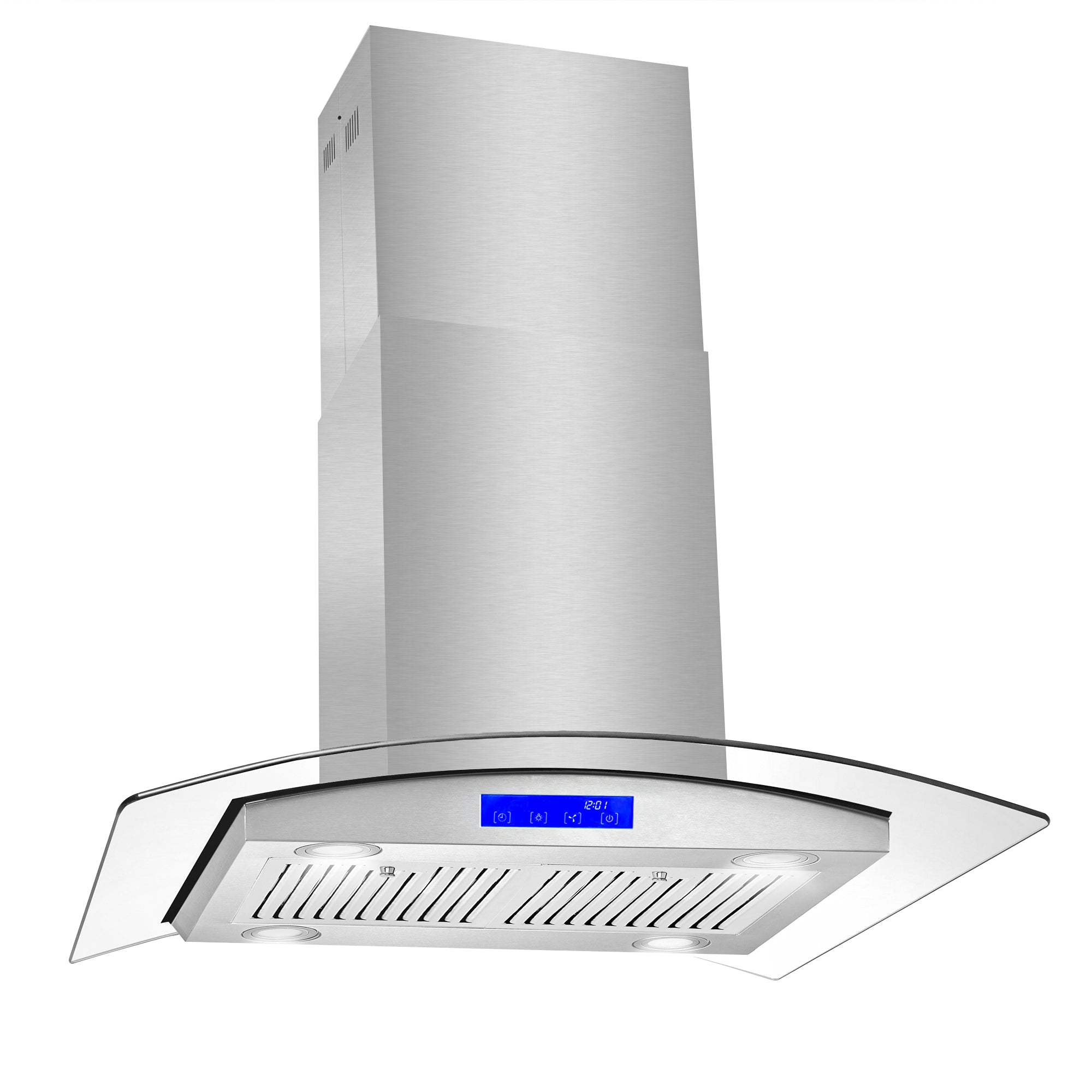 Cosmo Lumin 30 in. 380 CFM Stainless Steel Island Mount Range Hood, Touch Controls | COS-668ICS750