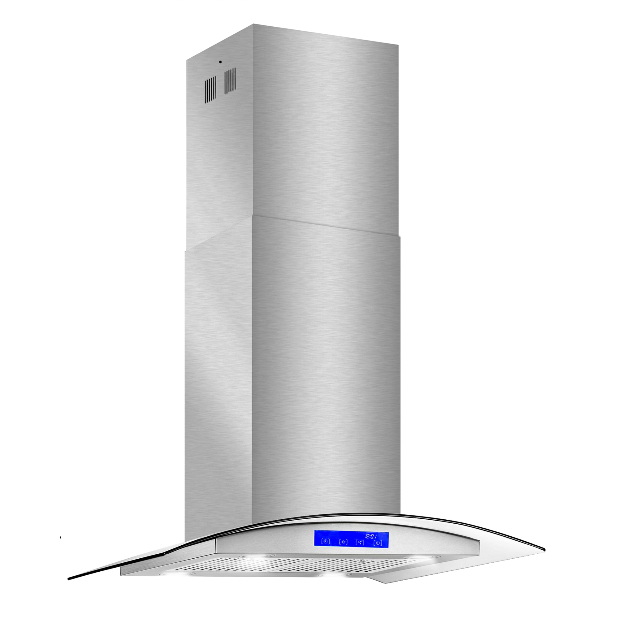 Cosmo Lumin 30 in. 380 CFM Stainless Steel Island Mount Range Hood, Touch Controls | COS-668ICS750