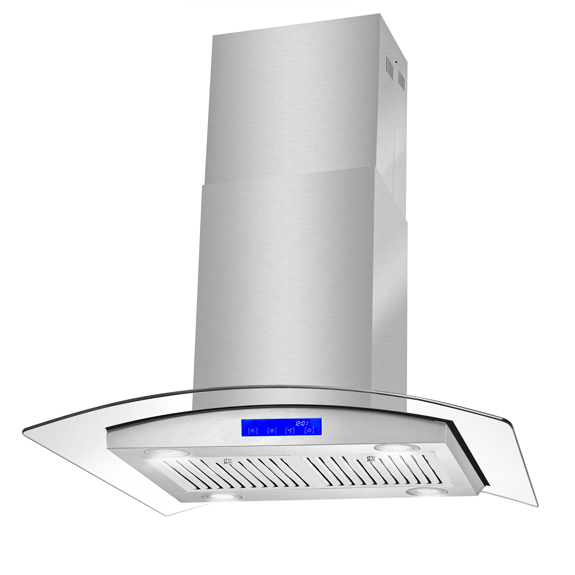 Cosmo Lumin 30 in. 380 CFM Stainless Steel Island Mount Range Hood, Touch Controls | COS-668ICS750