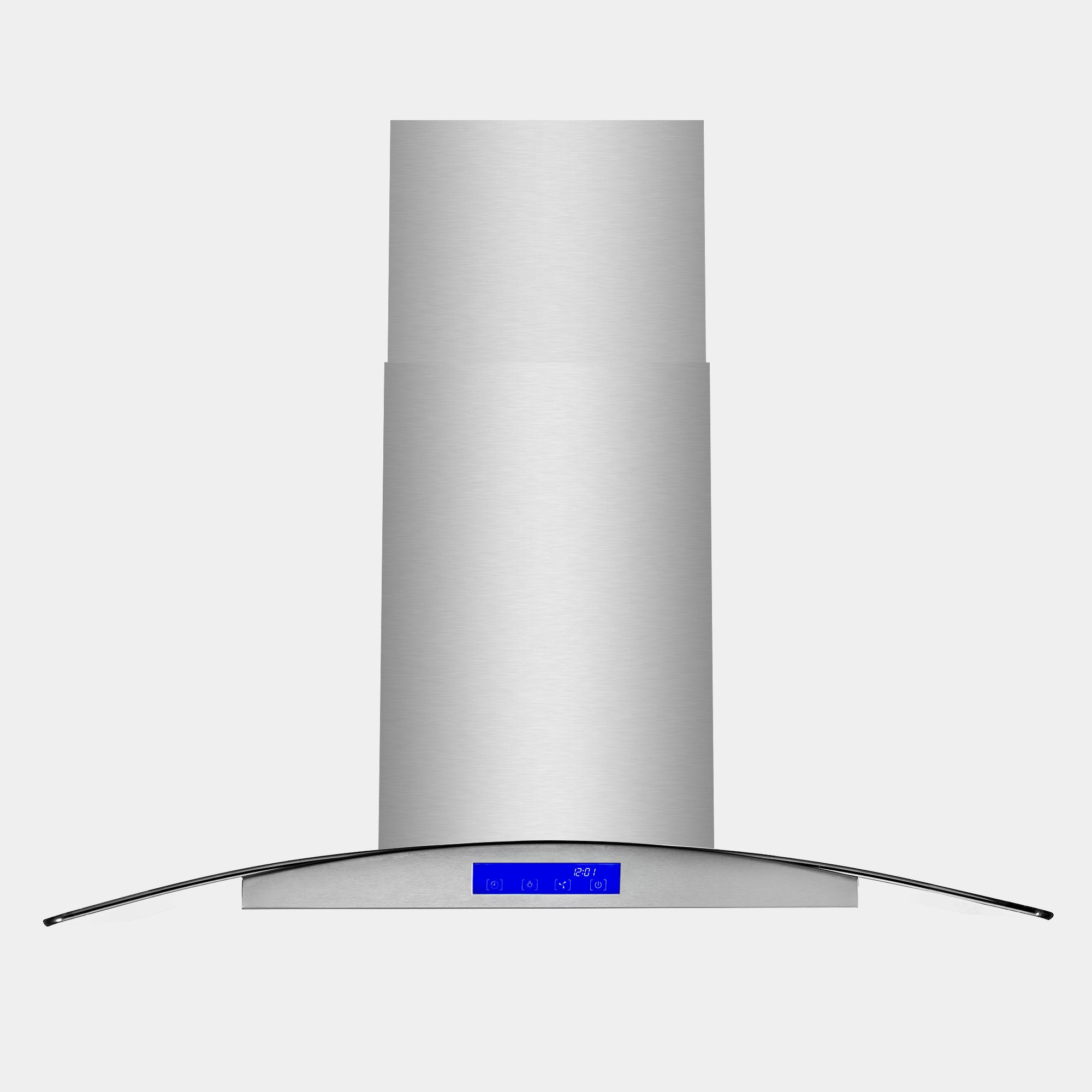 Cosmo Lumin 36 in. 380 CFM Ductless Stainless Steel Island Mount Range Hood, Touch Controls | COS-668ICS900-DL