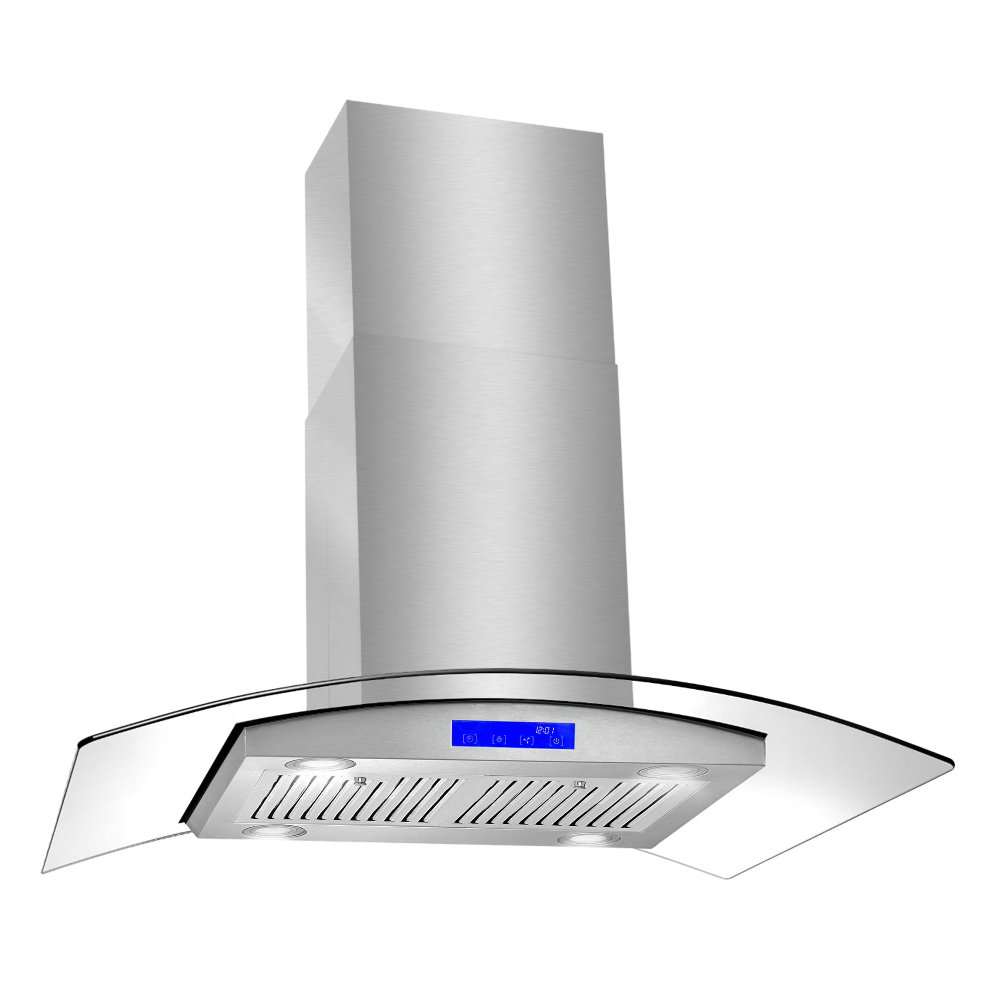 Cosmo Lumin 36 in. 380 CFM Stainless Steel Island Mount Range Hood, Touch Controls | COS-668ICS900