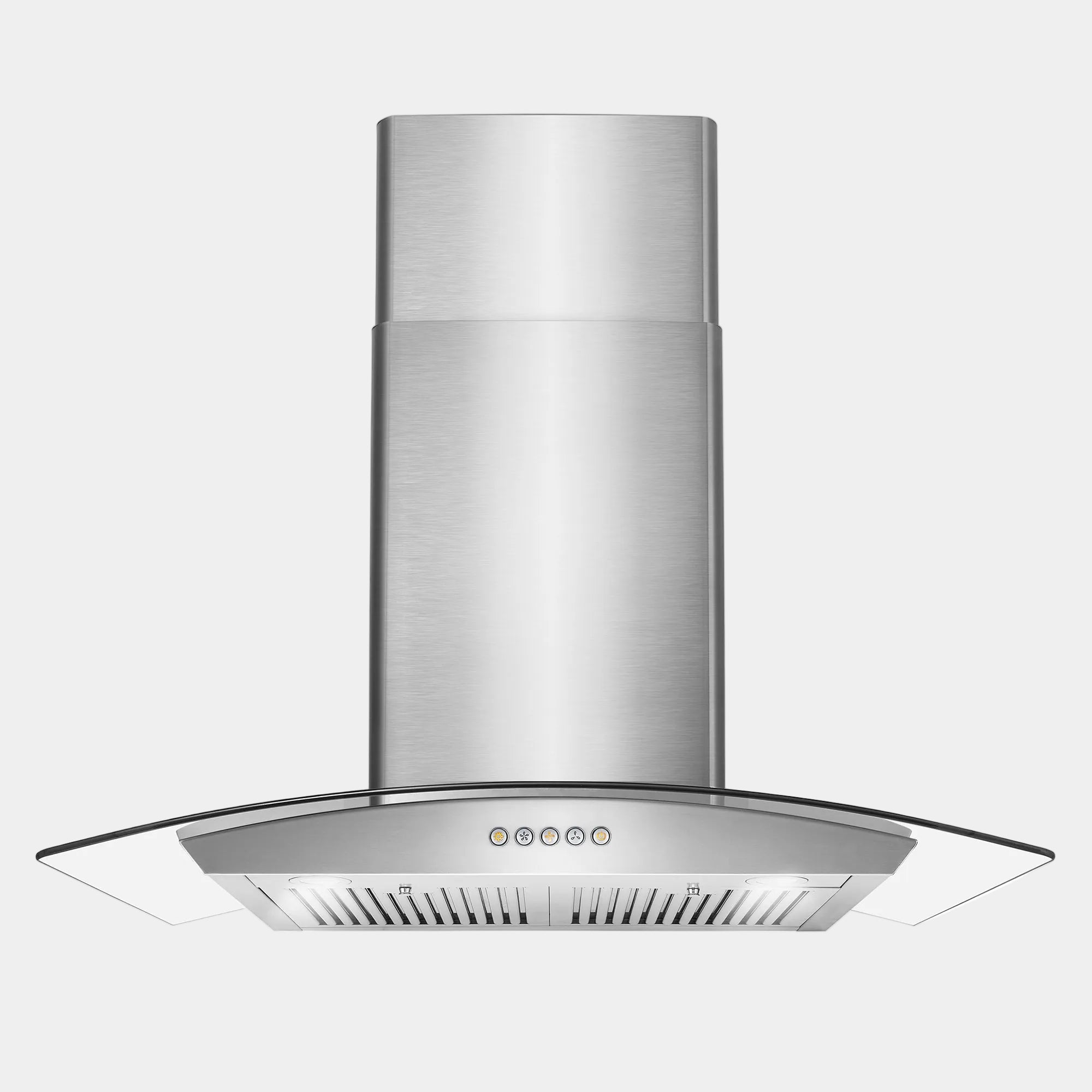 Cosmo Vista 30 in. 380 CFM Ductless Stainless Steel Wall Mount Range Hood, Button Controls | COS-668WRC75-DL