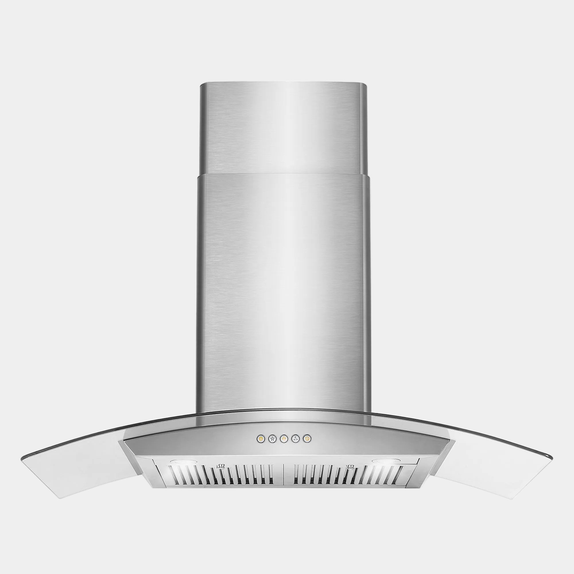 Cosmo Vista 36 in. 380 CFM Ductless Stainless Steel Wall Mount Range Hood, Button Controls | COS-668WRC90-DL