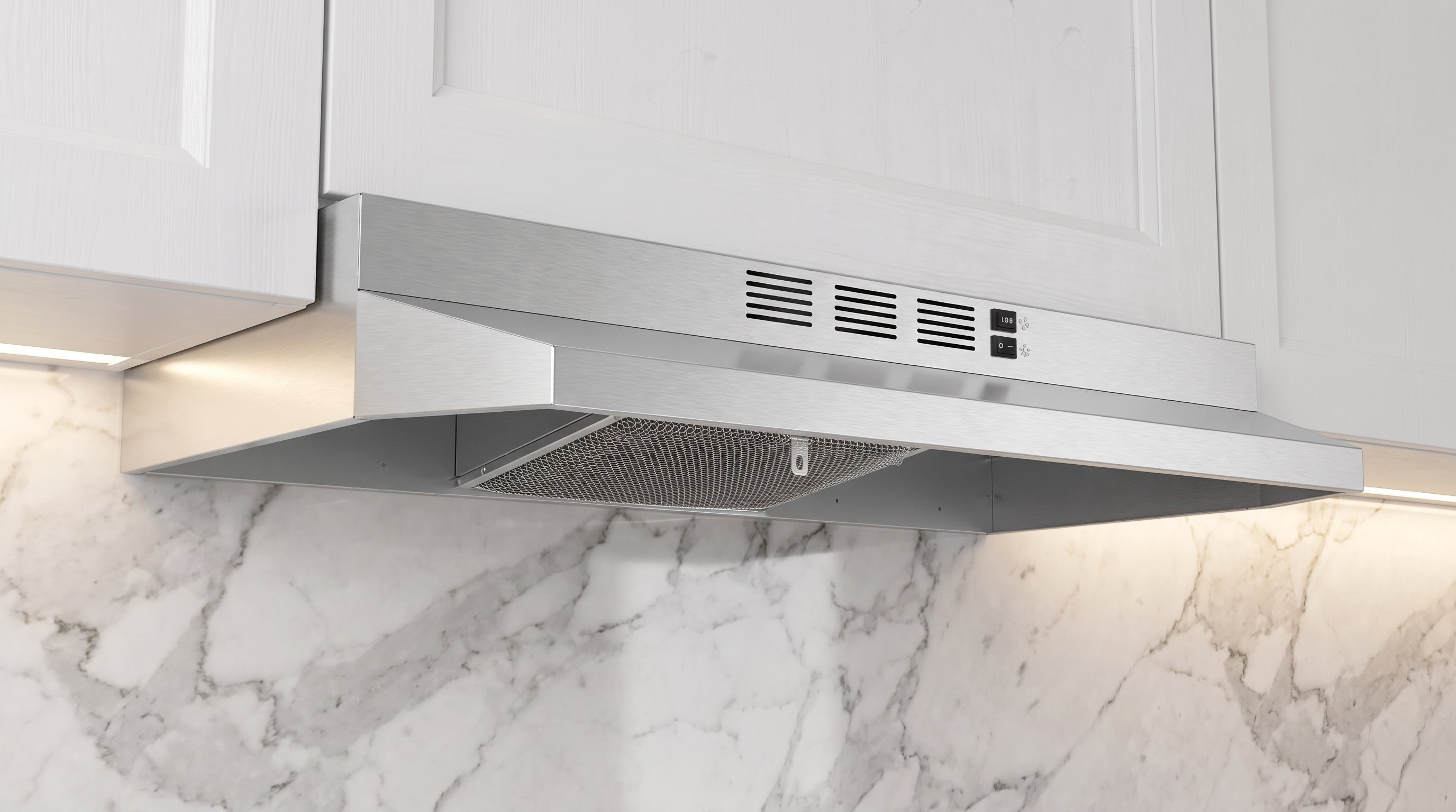 Forno Cappa 30 in. 200 CFM Stainless Steel Convertible Under Cabinet Range Hood | FRHUC5200-30