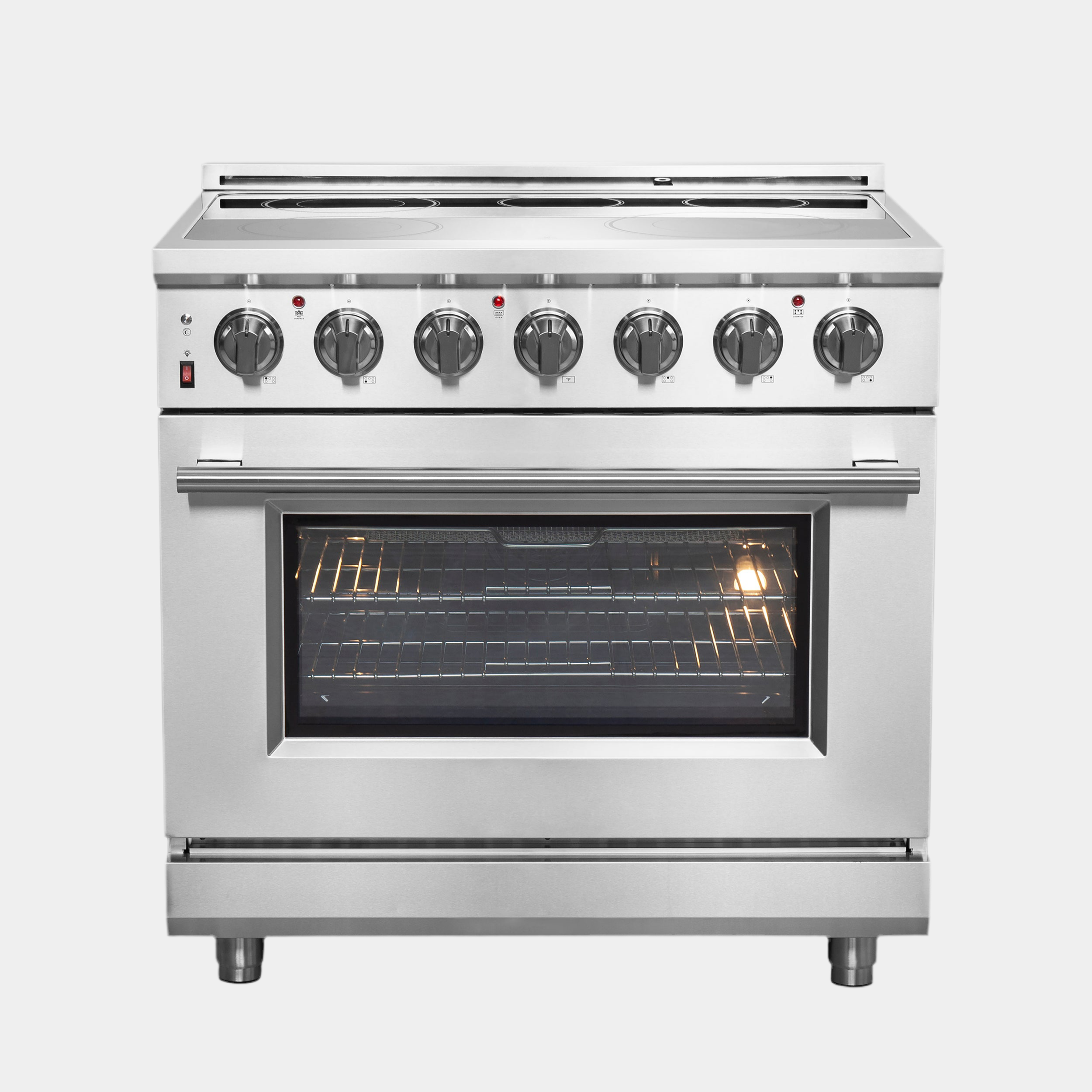 Forno Massimo 36-Inch Freestanding Chef Door Electric Range, True Convection Oven