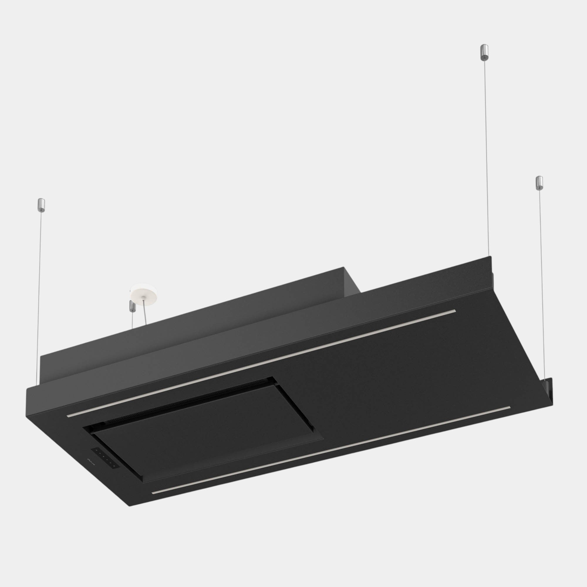 Futuro Horizon 48 in. 940 CFM Black Island Mount Range Hood | IS48HORIZON-BLK