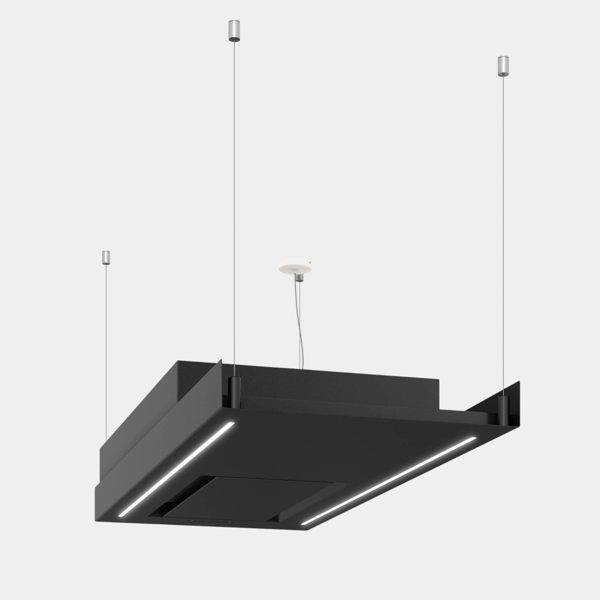 Futuro Horizon 48 in. 940 CFM Black Island Mount Range Hood | IS48HORIZON-BLK