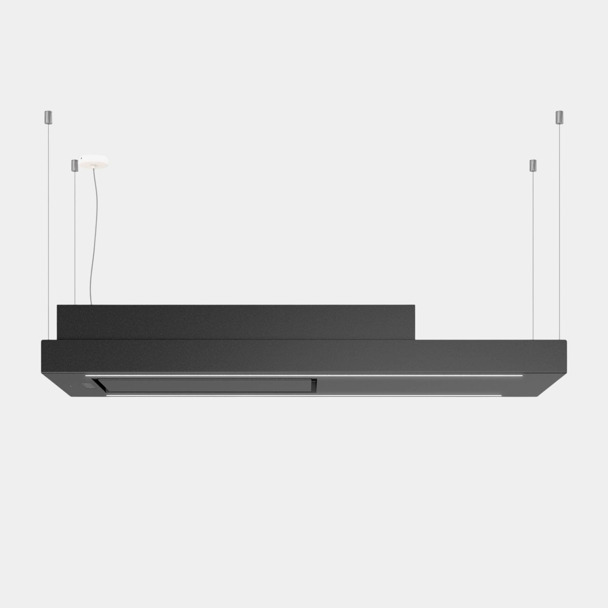 Futuro Horizon 48 in. 940 CFM Black Island Mount Range Hood | IS48HORIZON-BLK