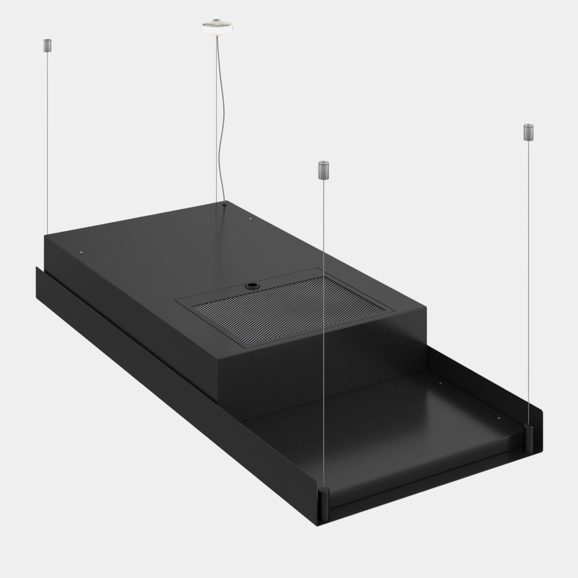 Futuro Horizon 48 in. 940 CFM Black Island Mount Range Hood | IS48HORIZON-BLK