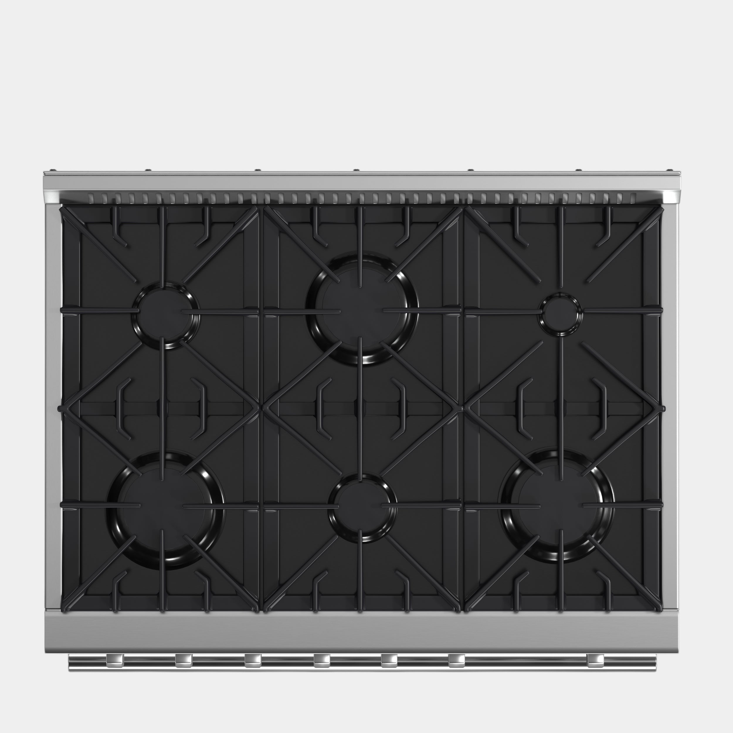 Forno Marco 36 in. 5.36 cu.ft. Stainless Steel Gas Range with 6 Burners | FFSGS6277-36