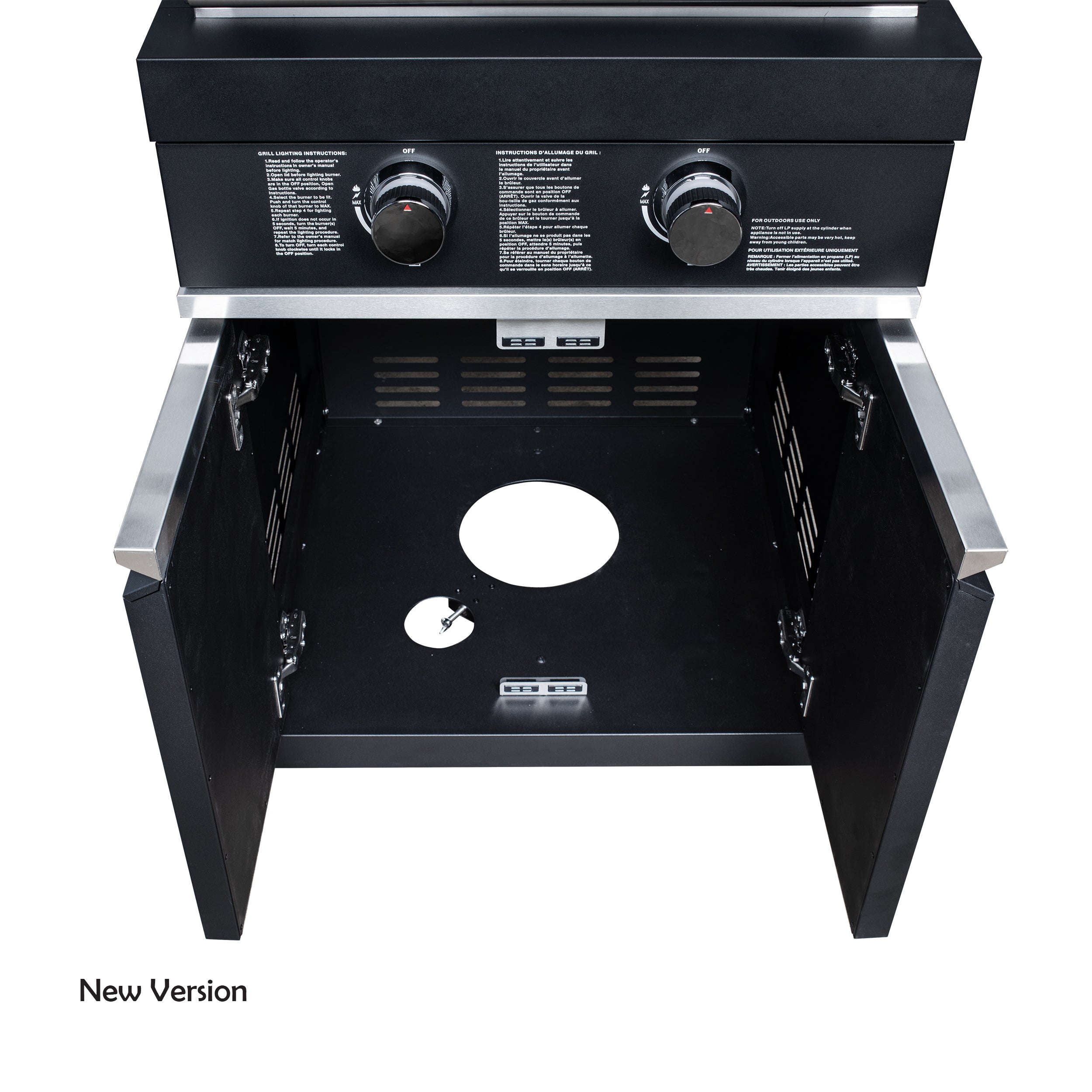 Forno All’Aperto 99,600 BTU Outdoor Kitchen, 5 Burners, Infrared Burners, Side Burner, Black Sintered Stone Countertops, Gas Pizza Oven, Sink Module, Bar & Beverage Center