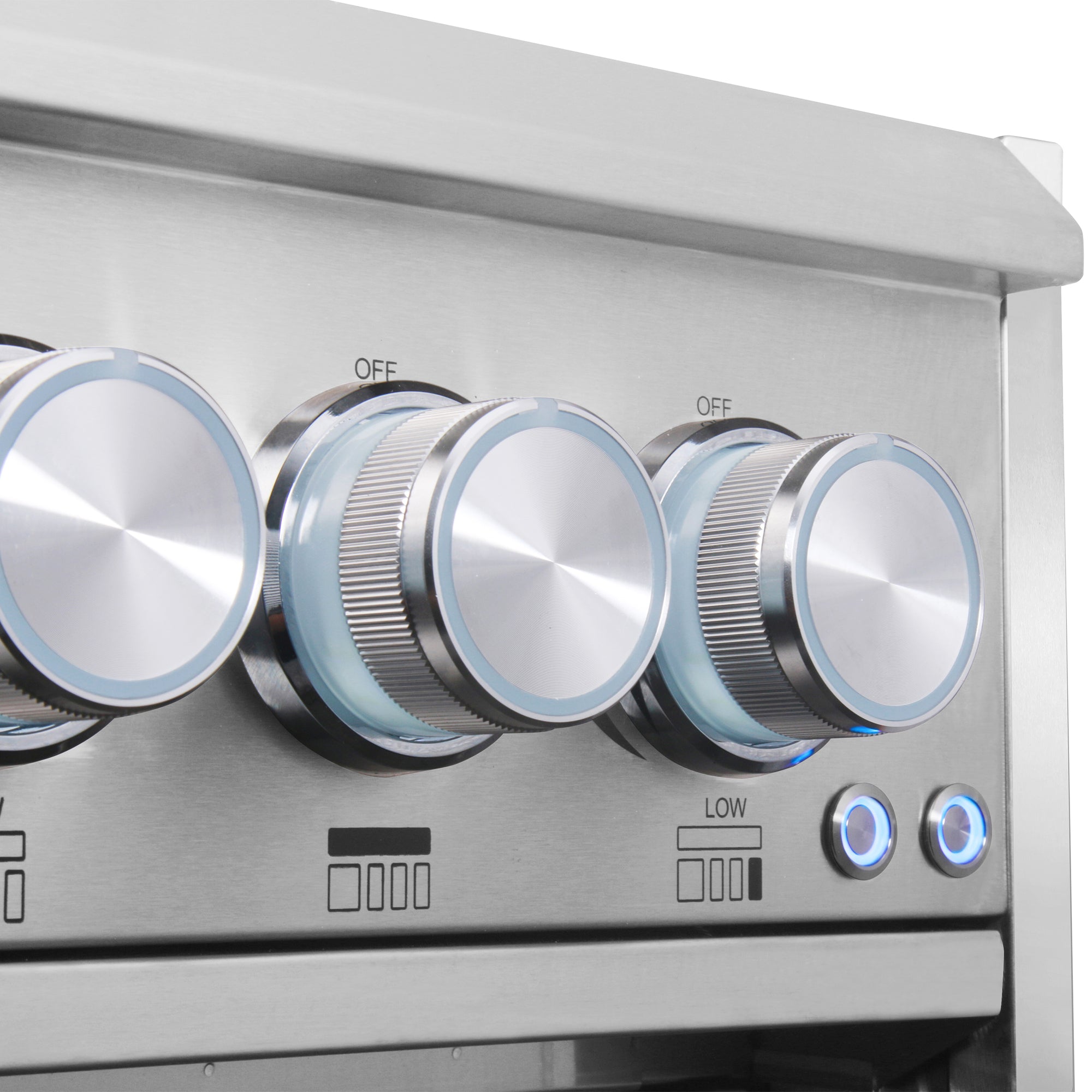 Cosmo 32 in. 5-Burner Stainless Steel Propane Gas Grill with Rotisserie and LED Knobs | COS-BGGN325K