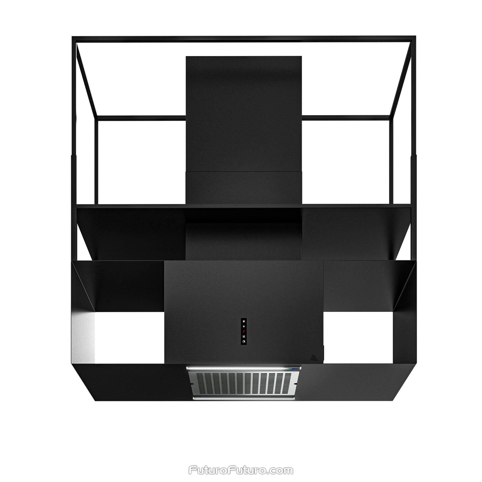 Futuro Knox 48 in. 940 CFM Black Island Mount Range Hood | IS48KNOX-GM