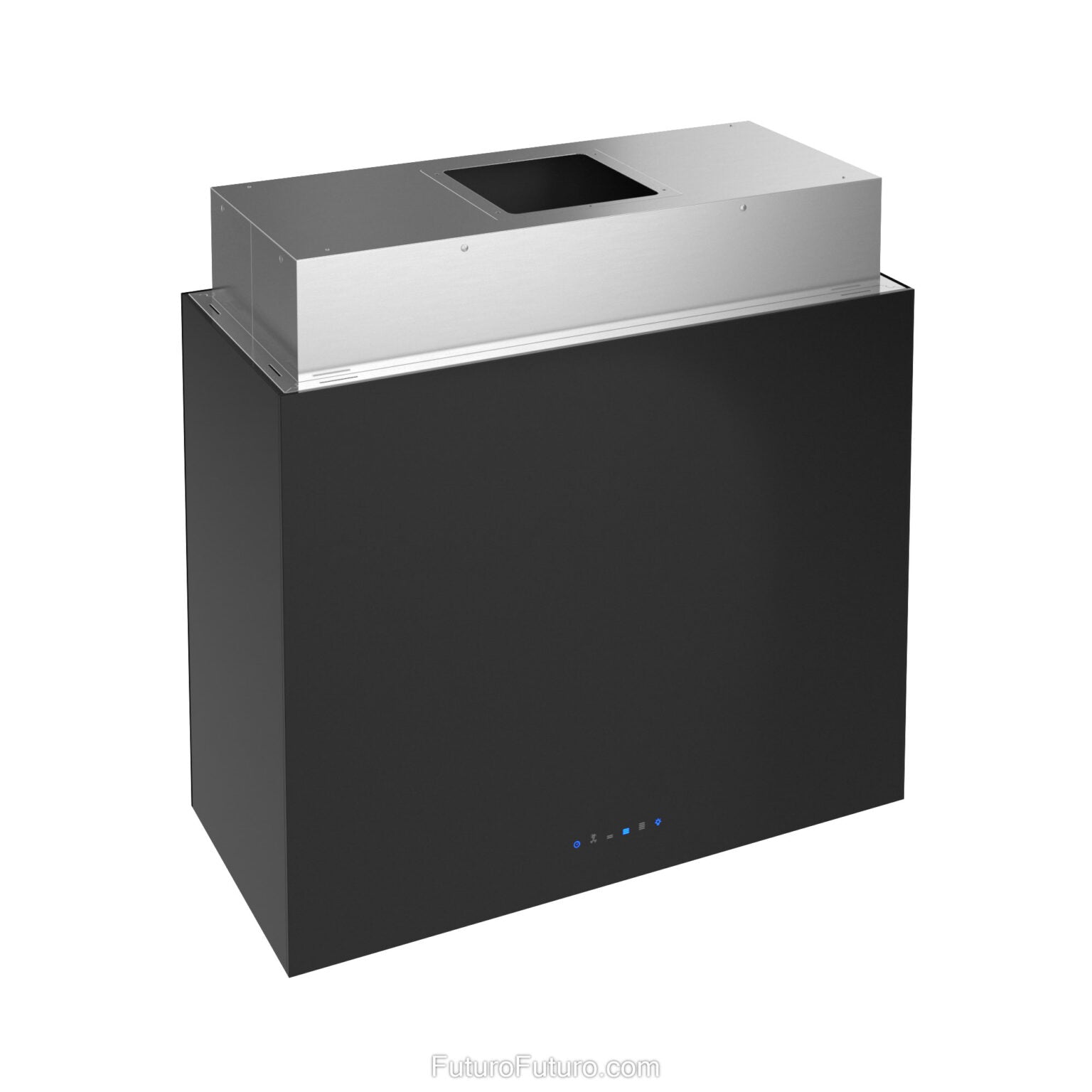Futuro Lombardy 36 in. 940 CFM Black Island Mount Range Hood | IS36LOMBARDY-BLK