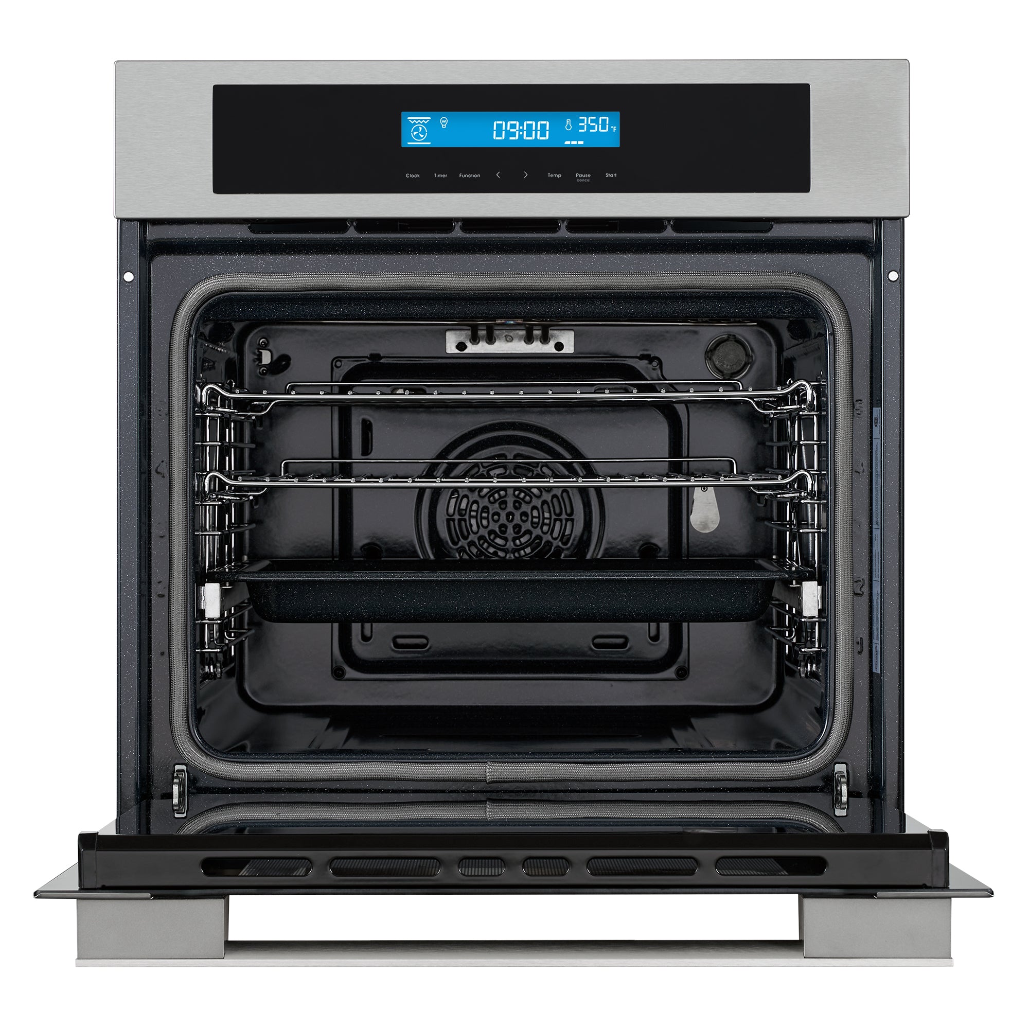 Cosmo Lumin 24 in. 2.9 cu.ft. Stainless Steel Electric Wall Oven with 8 Functions | C106SIX-PT