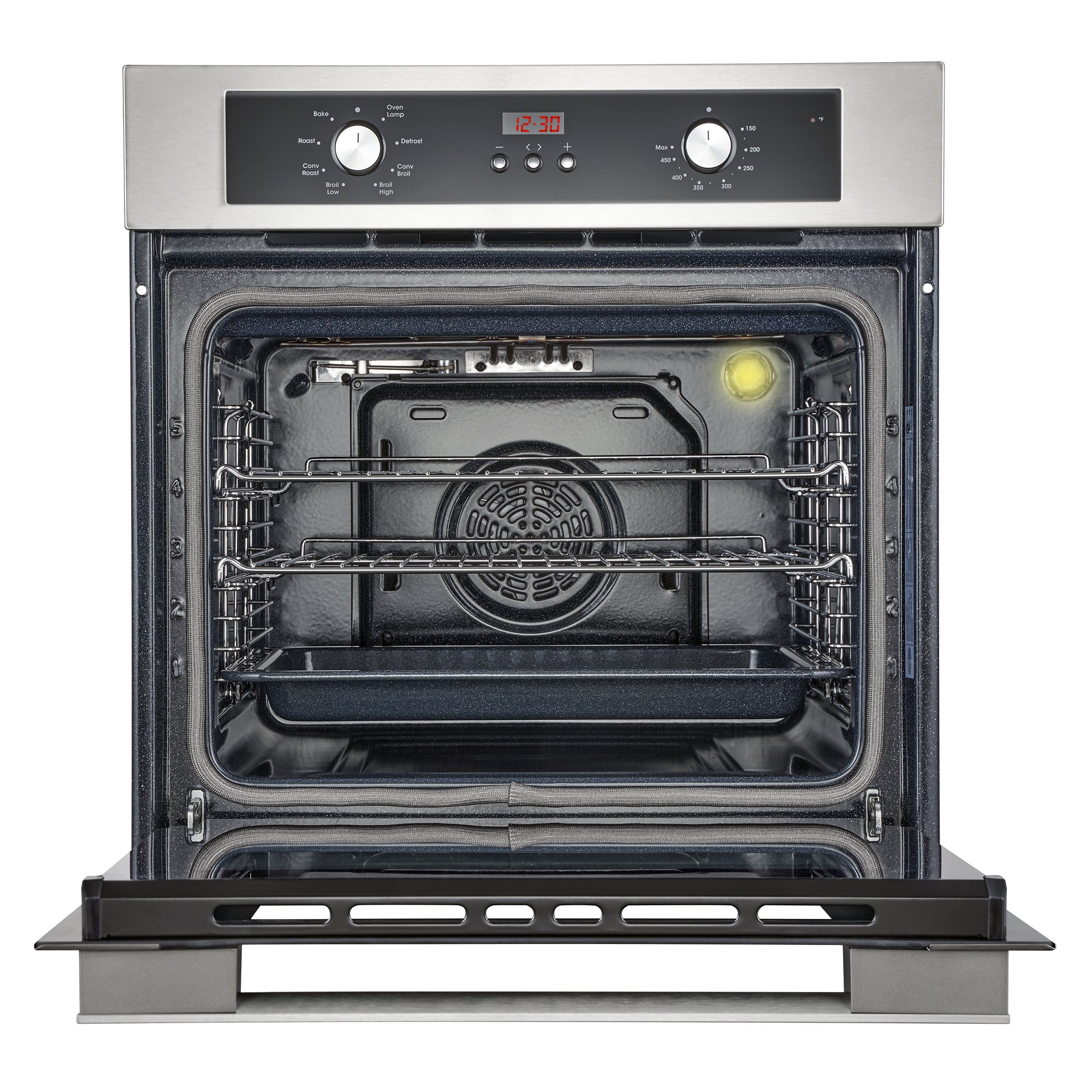 Cosmo Lumin 24 in. 2.5 cu.ft. Stainless Steel Electric Wall Oven with 8 Functions | C51EIX