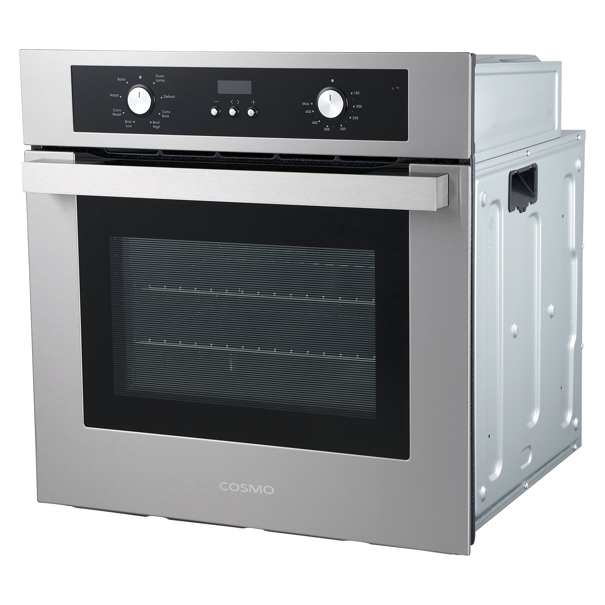 Cosmo Lumin 24 in. 2.5 cu.ft. Stainless Steel Electric Wall Oven with 8 Functions | C51EIX