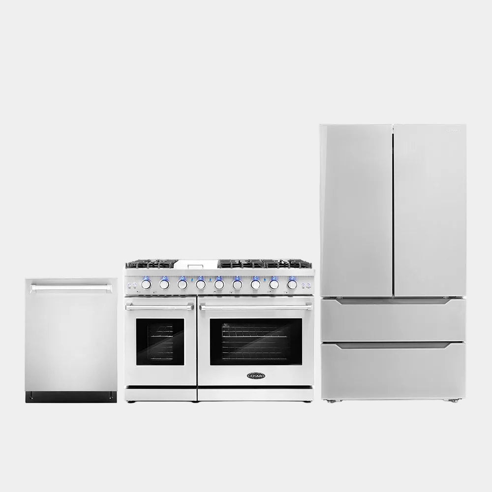 Cosmo Package - 48 in. Gas Range, Dishwasher and Refrigerator | COS-3PKG-047